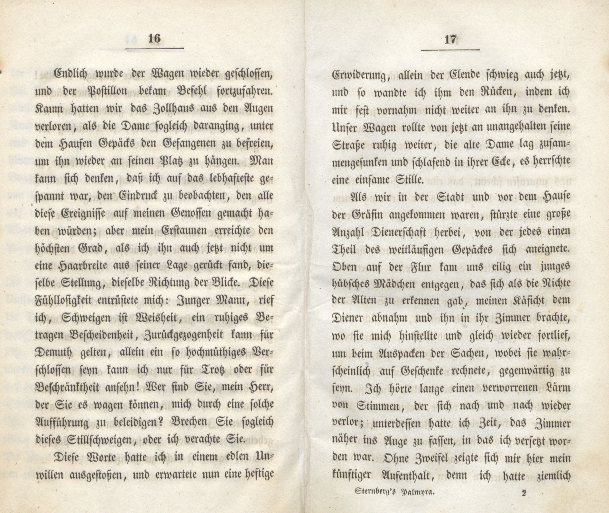 Palmyra oder das Tagebuch eines Papagei's (1838) | 11. (16-17) Põhitekst