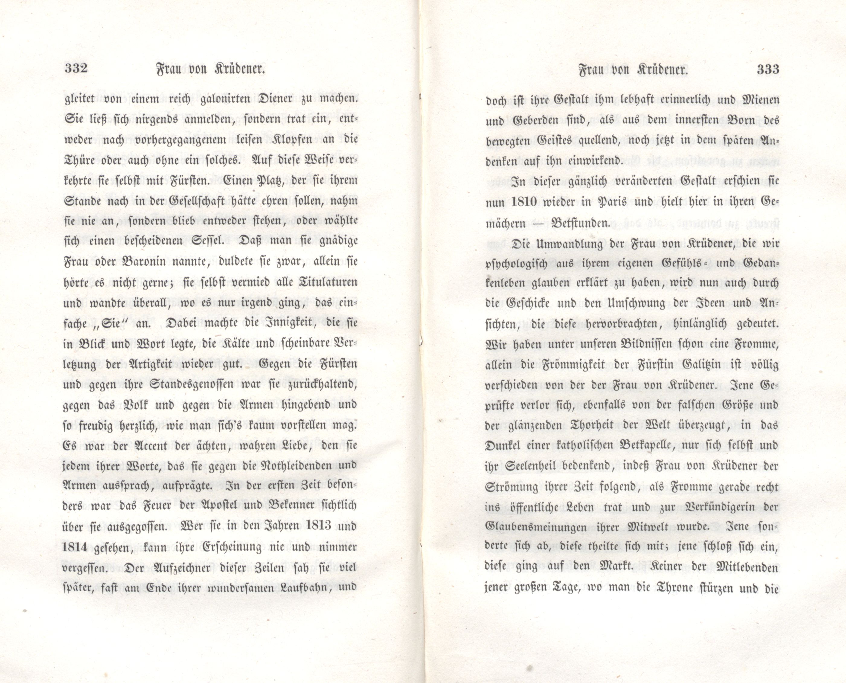 Frau von Krüdener (1848) | 22. (332-333) Основной текст