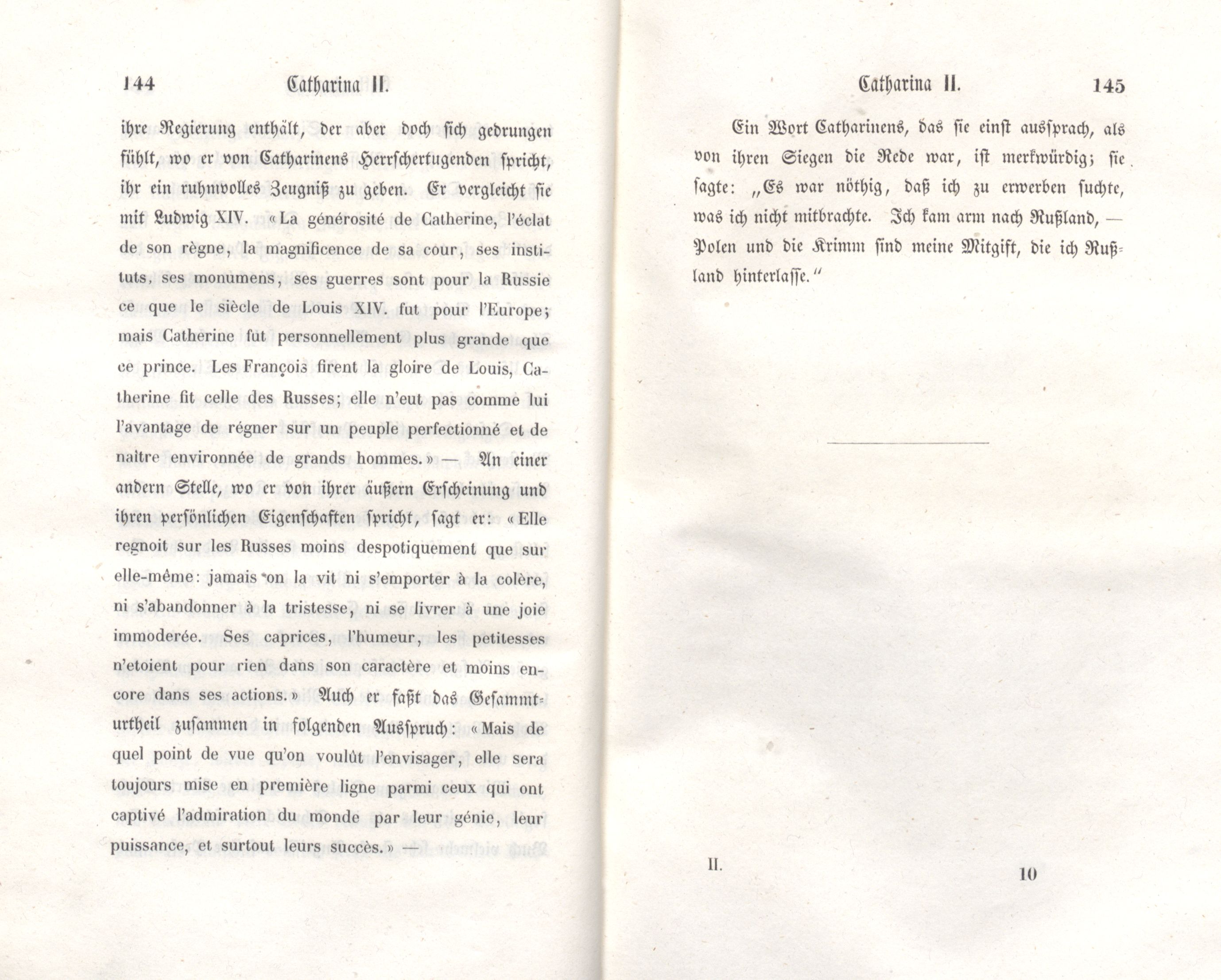 Catharina II. (1848) | 73. (144-145) Основной текст
