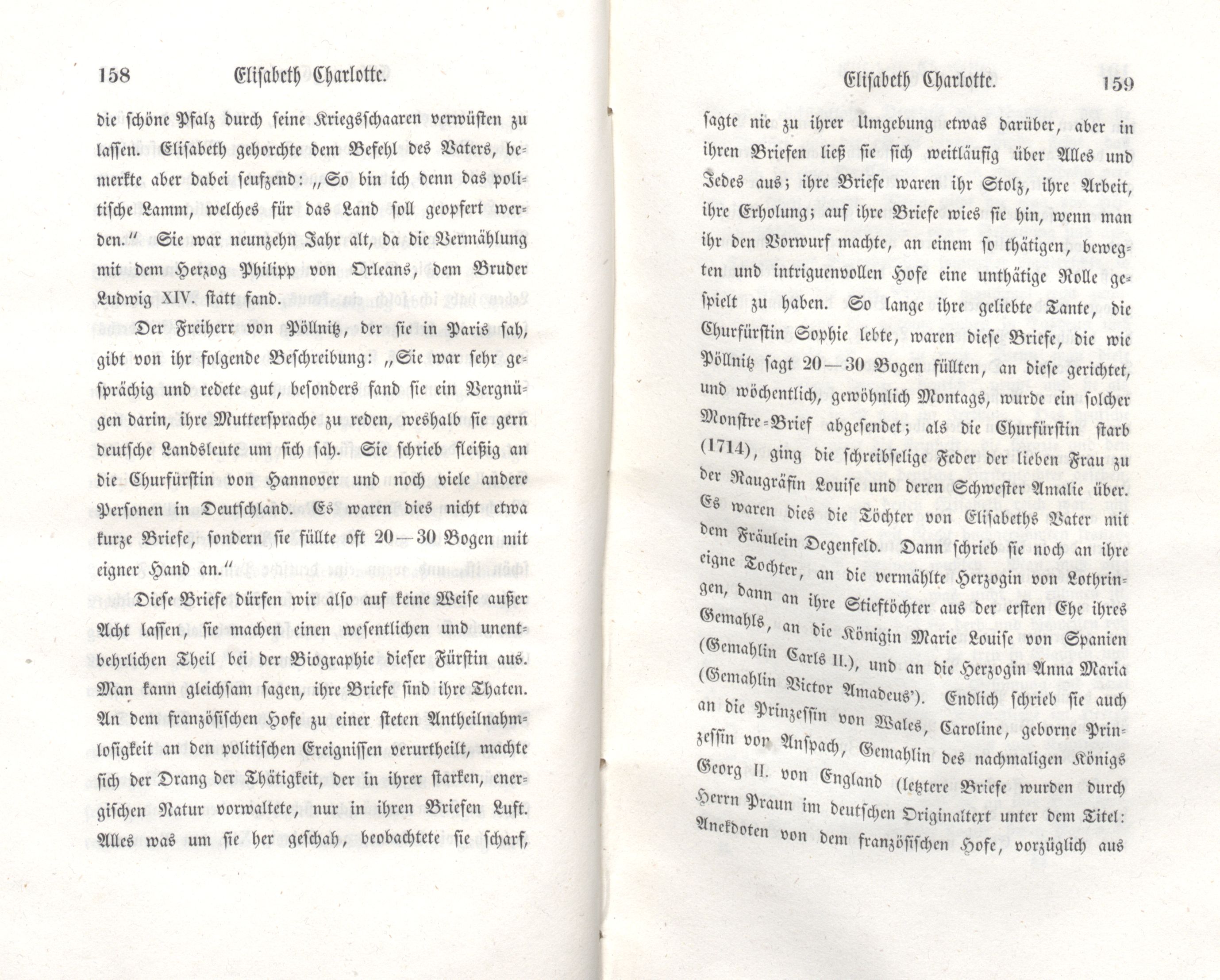 Berühmte deutsche Frauen des achtzehnten Jahrhunderts [2] (1848) | 85. (158-159) Основной текст