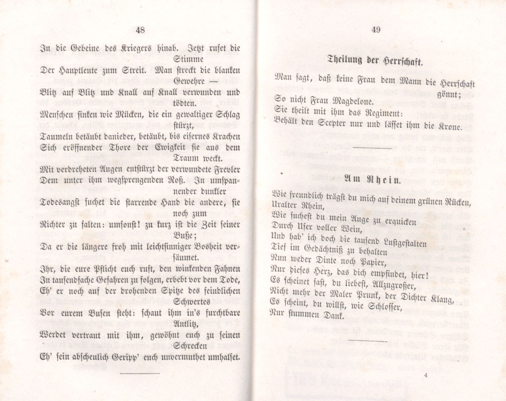 Theilung der Herrschaft (1855) | 1. (48-49) Основной текст