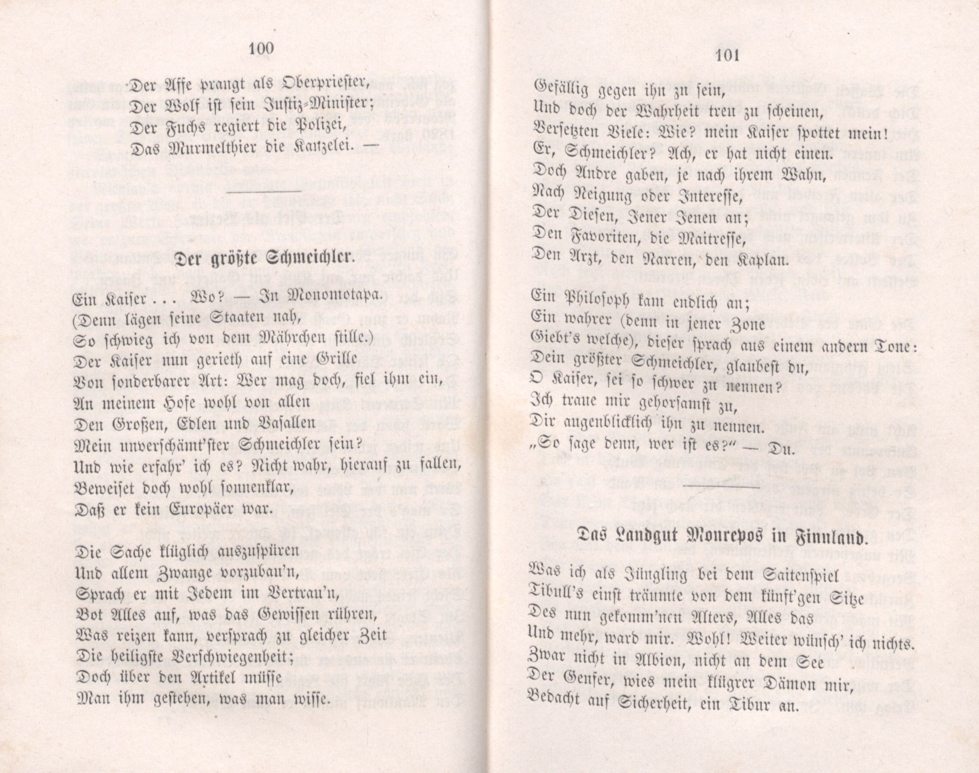 Deutsche Dichter in Russland (1855) | 91. (100-101) Põhitekst