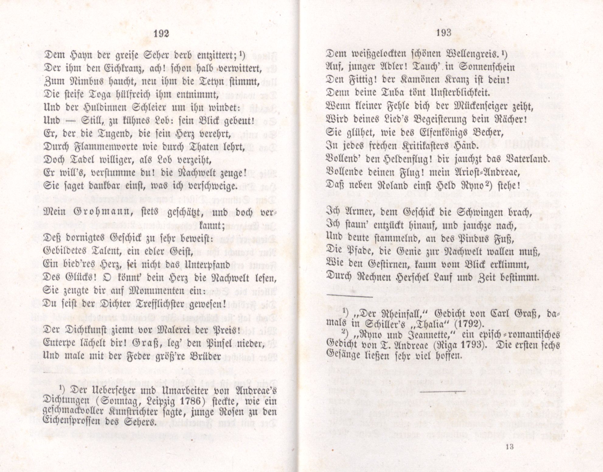 Versuch über Dichtkunst (1855) | 13. (192-193) Основной текст
