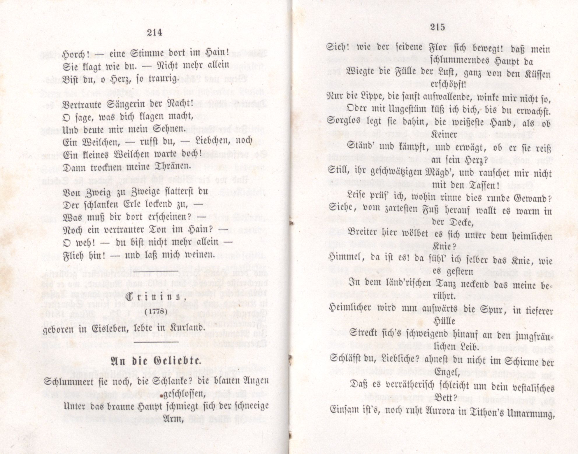 Deutsche Dichter in Russland (1855) | 148. (214-215) Main body of text