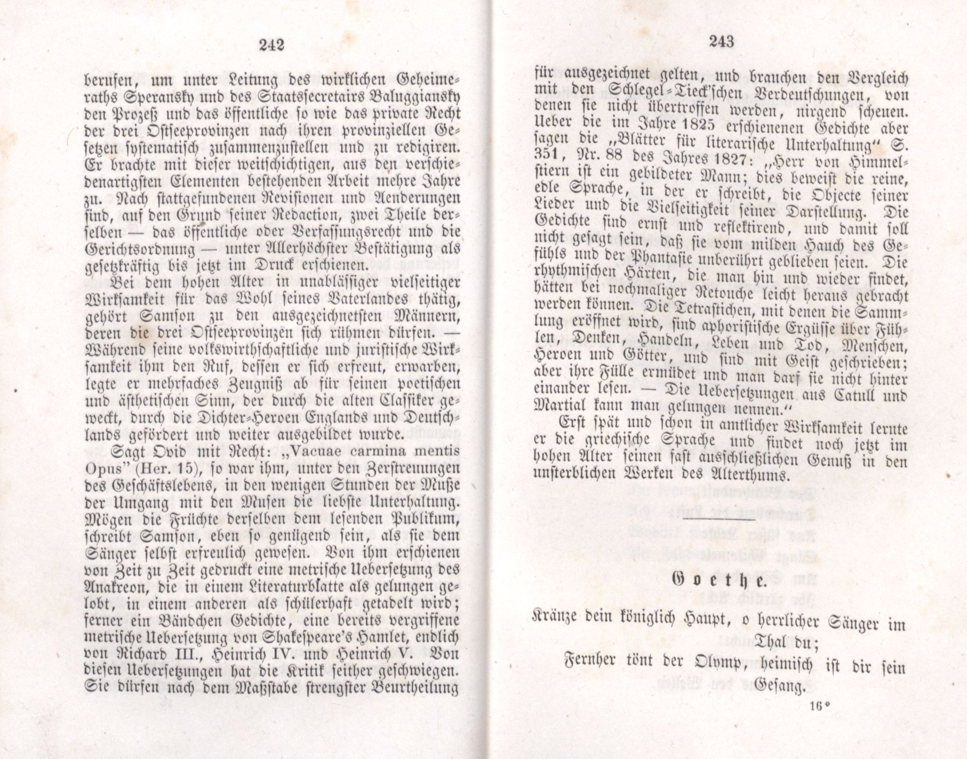 Deutsche Dichter in Russland (1855) | 162. (242-243) Main body of text