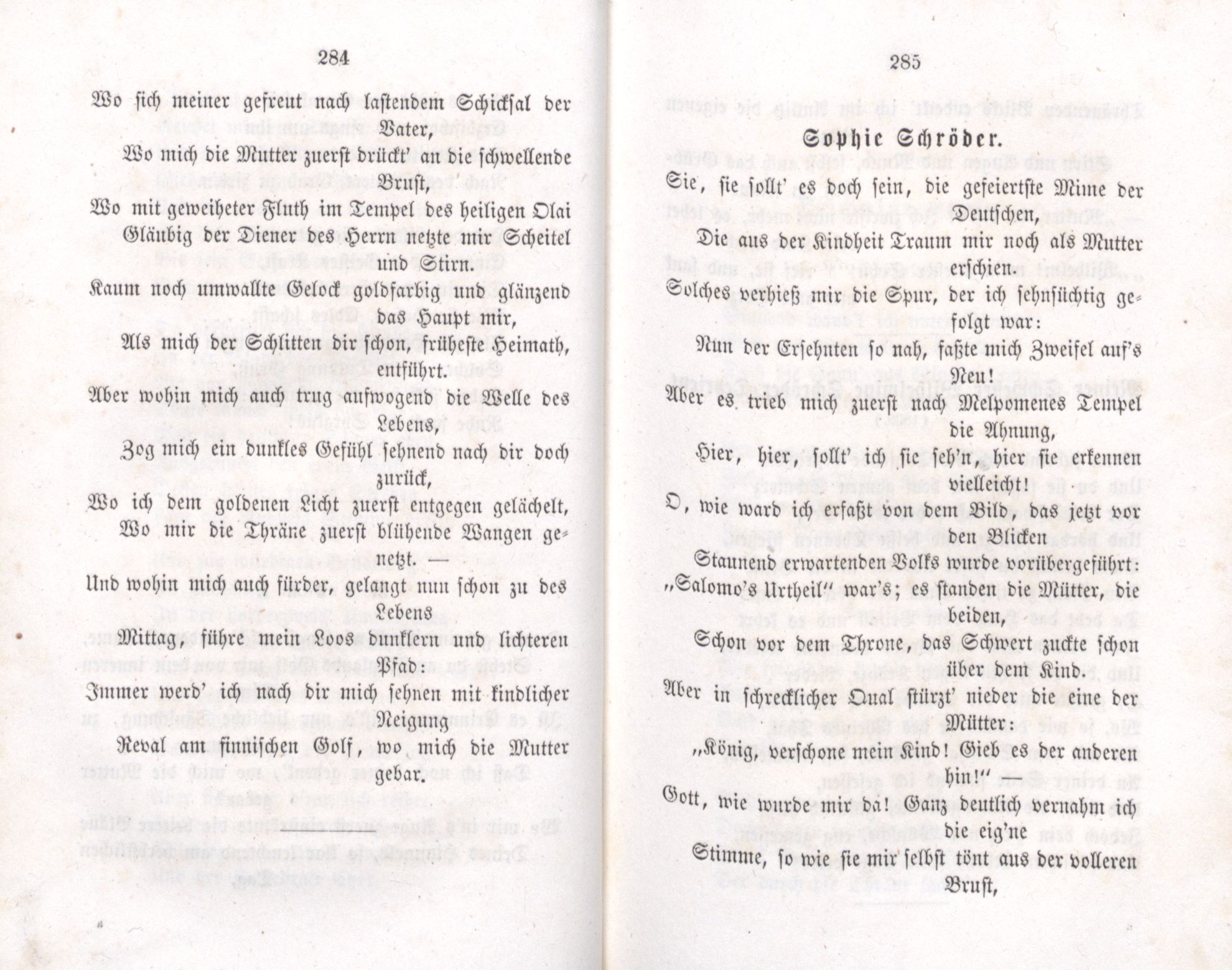 Deutsche Dichter in Russland (1855) | 183. (284-285) Main body of text