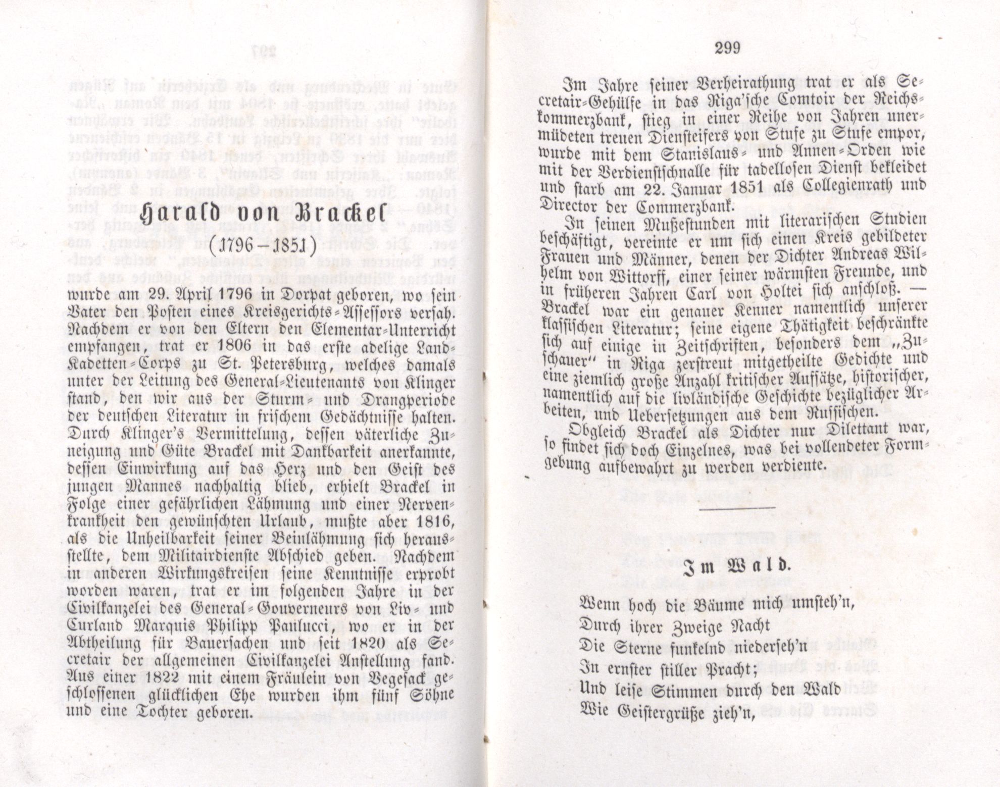 Harald von Brackel (1855) | 1. (298-299) Põhitekst