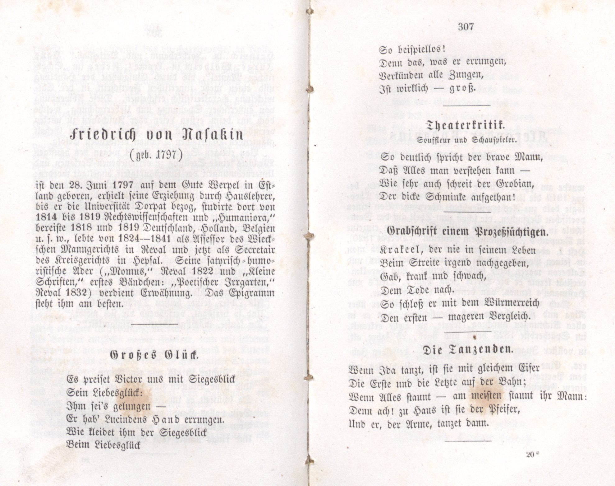 Deutsche Dichter in Russland (1855) | 194. (306-307) Main body of text