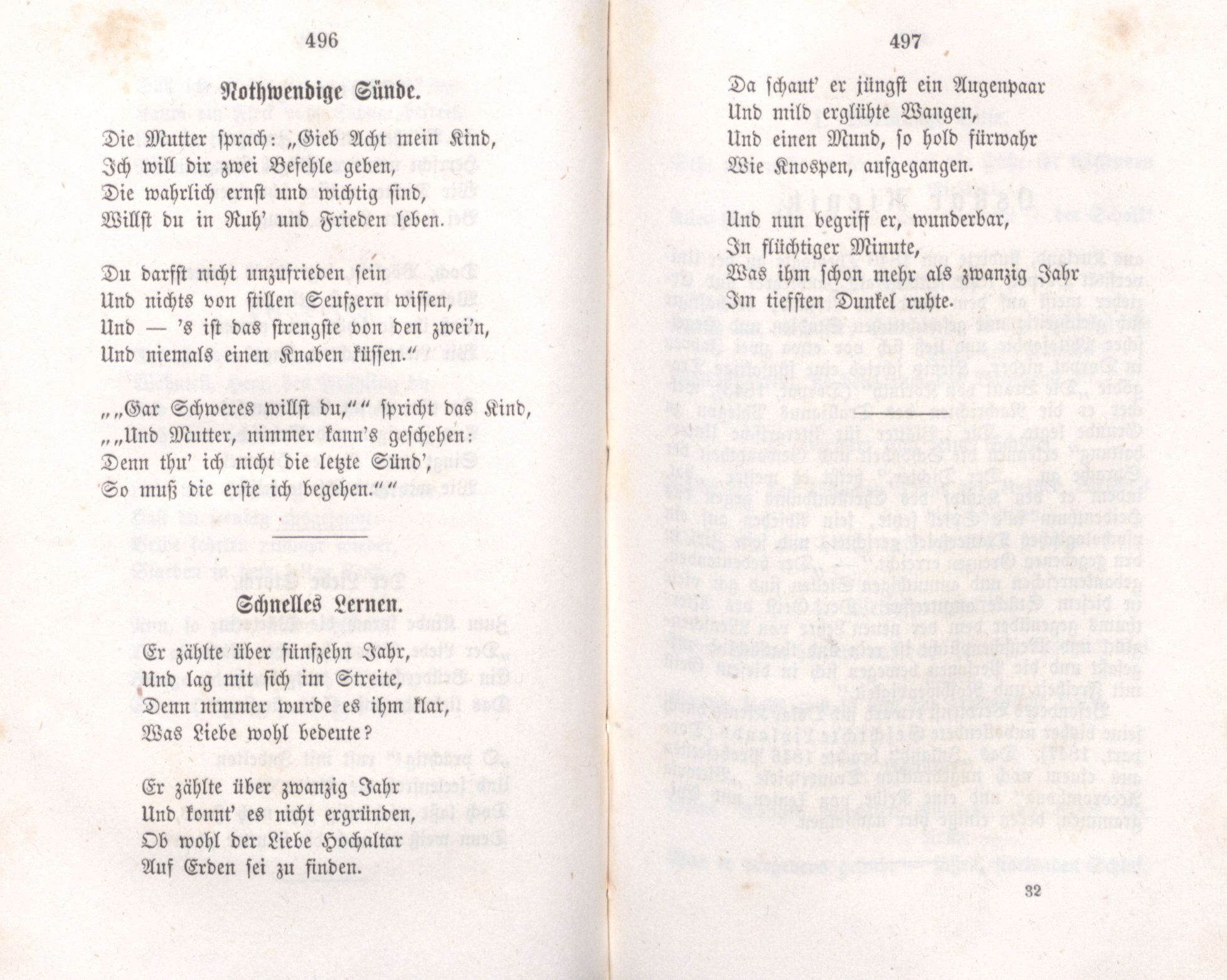 Deutsche Dichter in Russland (1855) | 289. (496-497) Main body of text