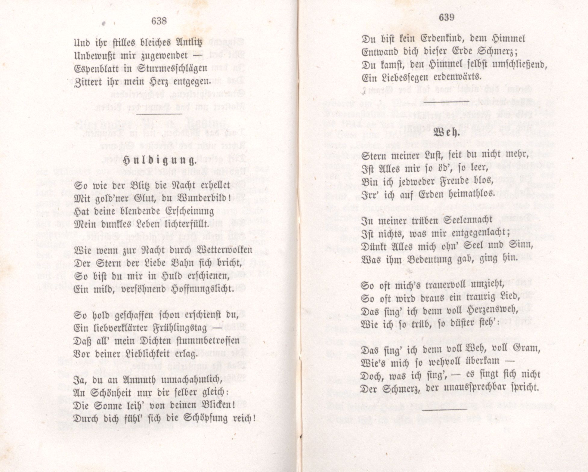 Weh (1855) | 1. (638-639) Haupttext