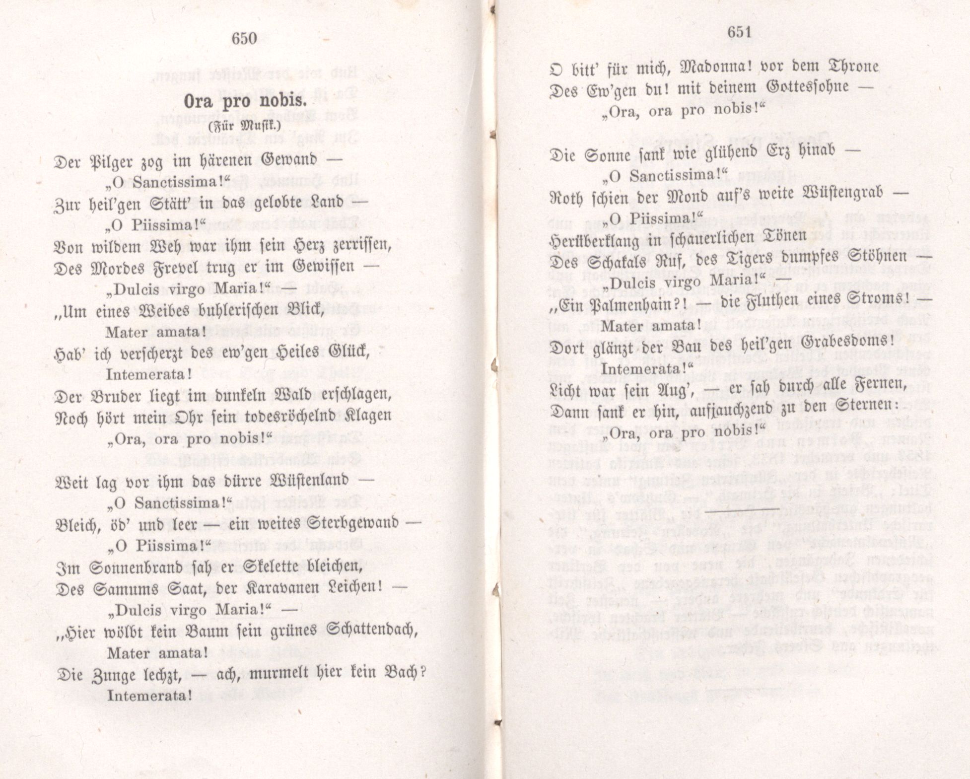 Ora pro nobis (1855) | 1. (650-651) Main body of text