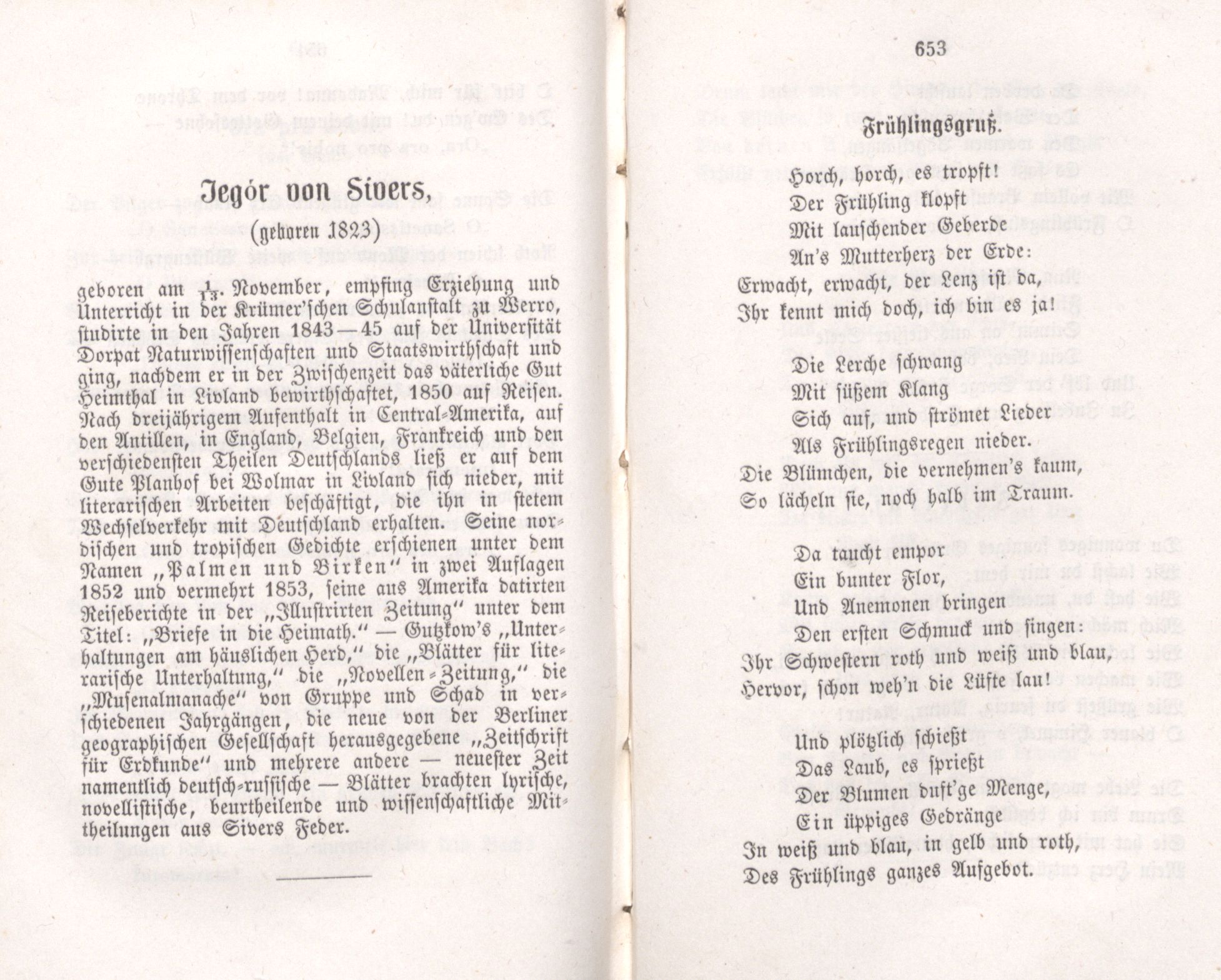 Frühlingsgruss (1855) | 1. (652-653) Main body of text