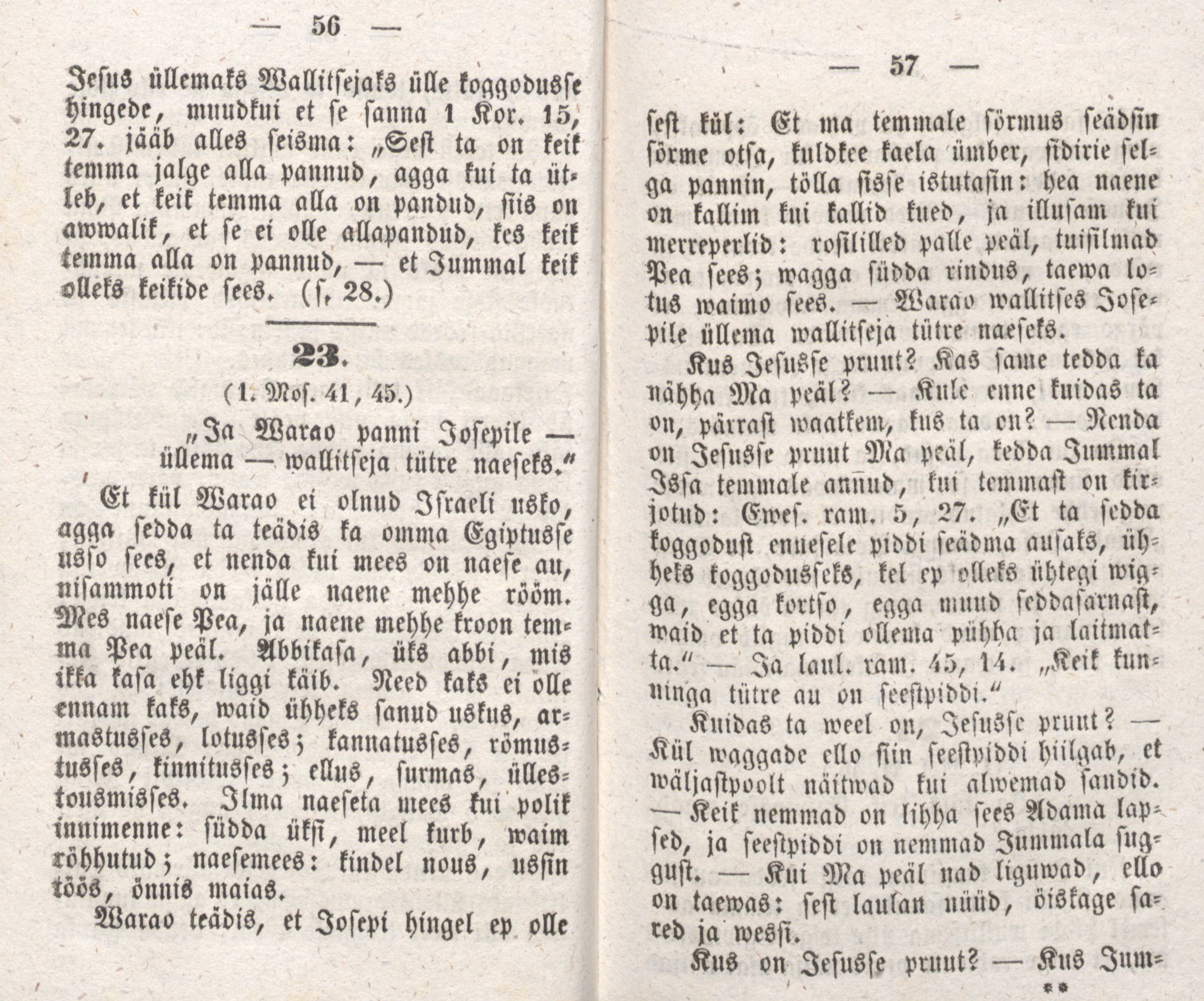 Josepi elloramat (1850) | 31. (56-57) Основной текст