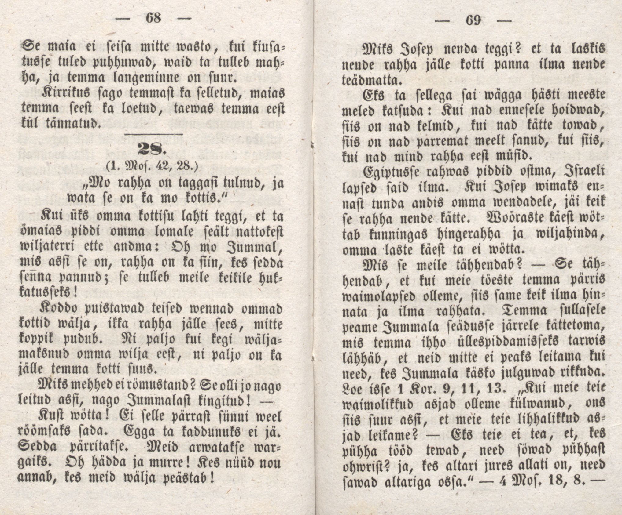 Josepi elloramat (1850) | 37. (68-69) Основной текст