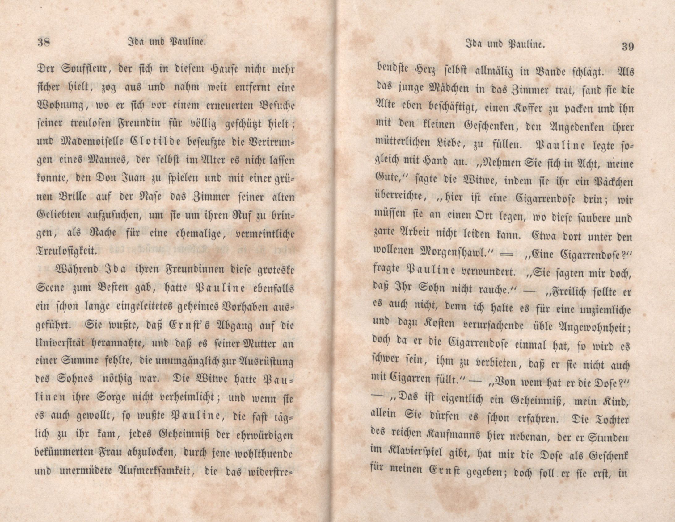 Das Buch der drei Schwestern [1] (1847) | 25. (38-39) Основной текст