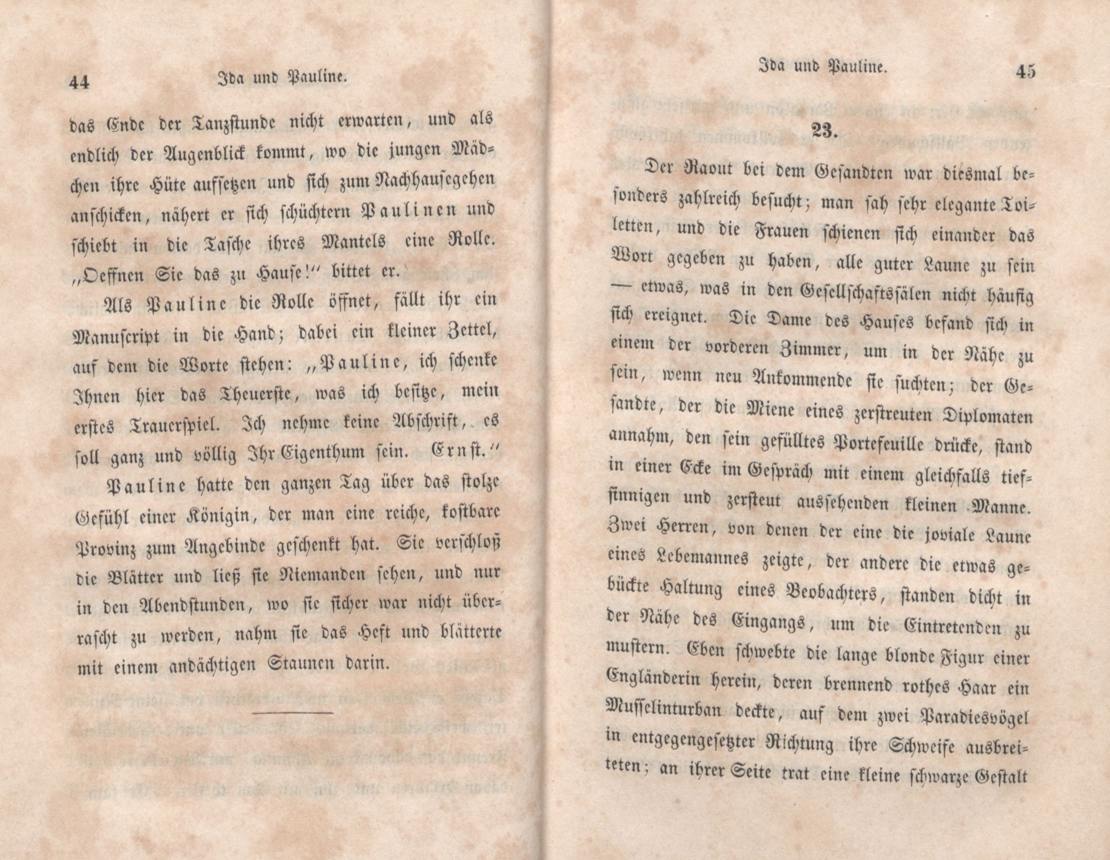 Das Buch der drei Schwestern [1] (1847) | 28. (44-45) Основной текст