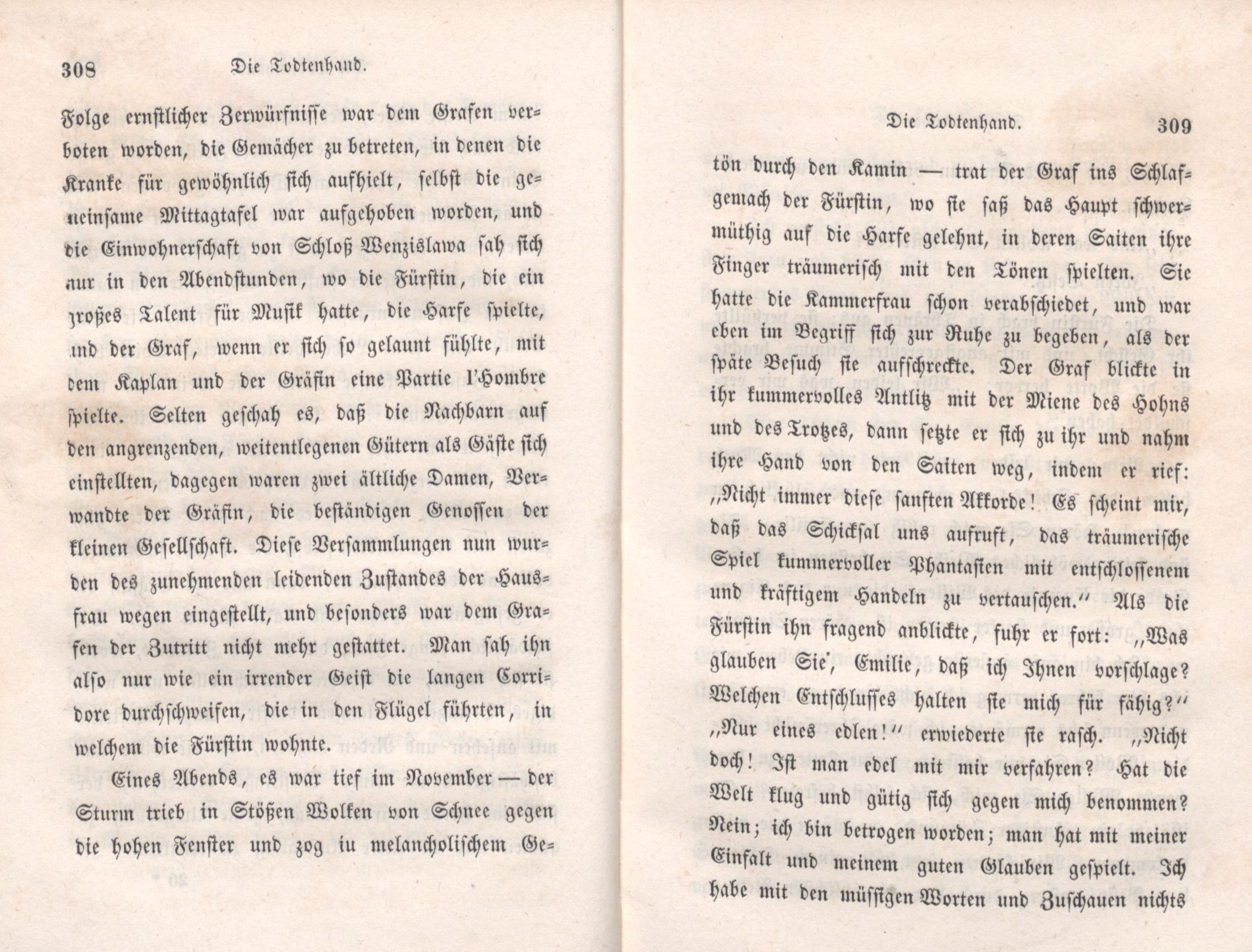 Die Todtenhand (1847) | 8. (308-309) Main body of text