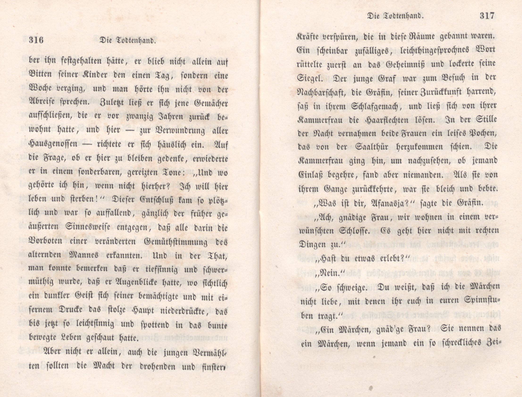 Die Todtenhand (1847) | 12. (316-317) Haupttext