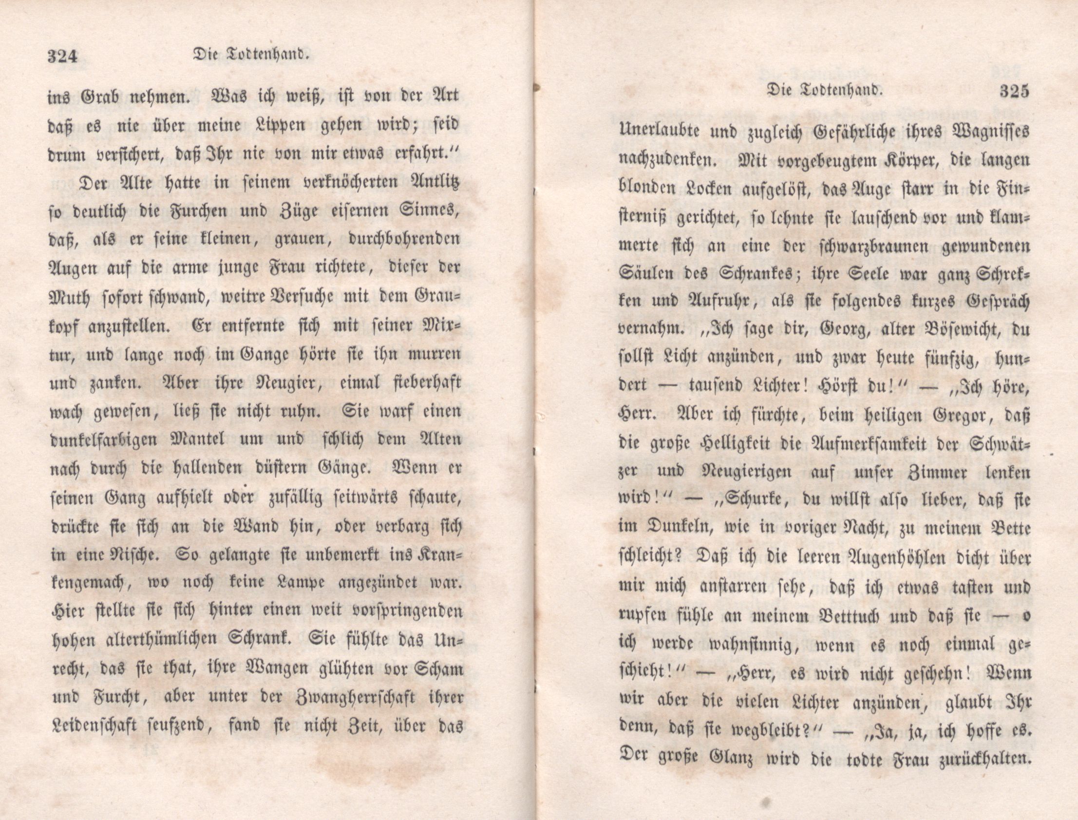 Die Todtenhand (1847) | 16. (324-325) Основной текст