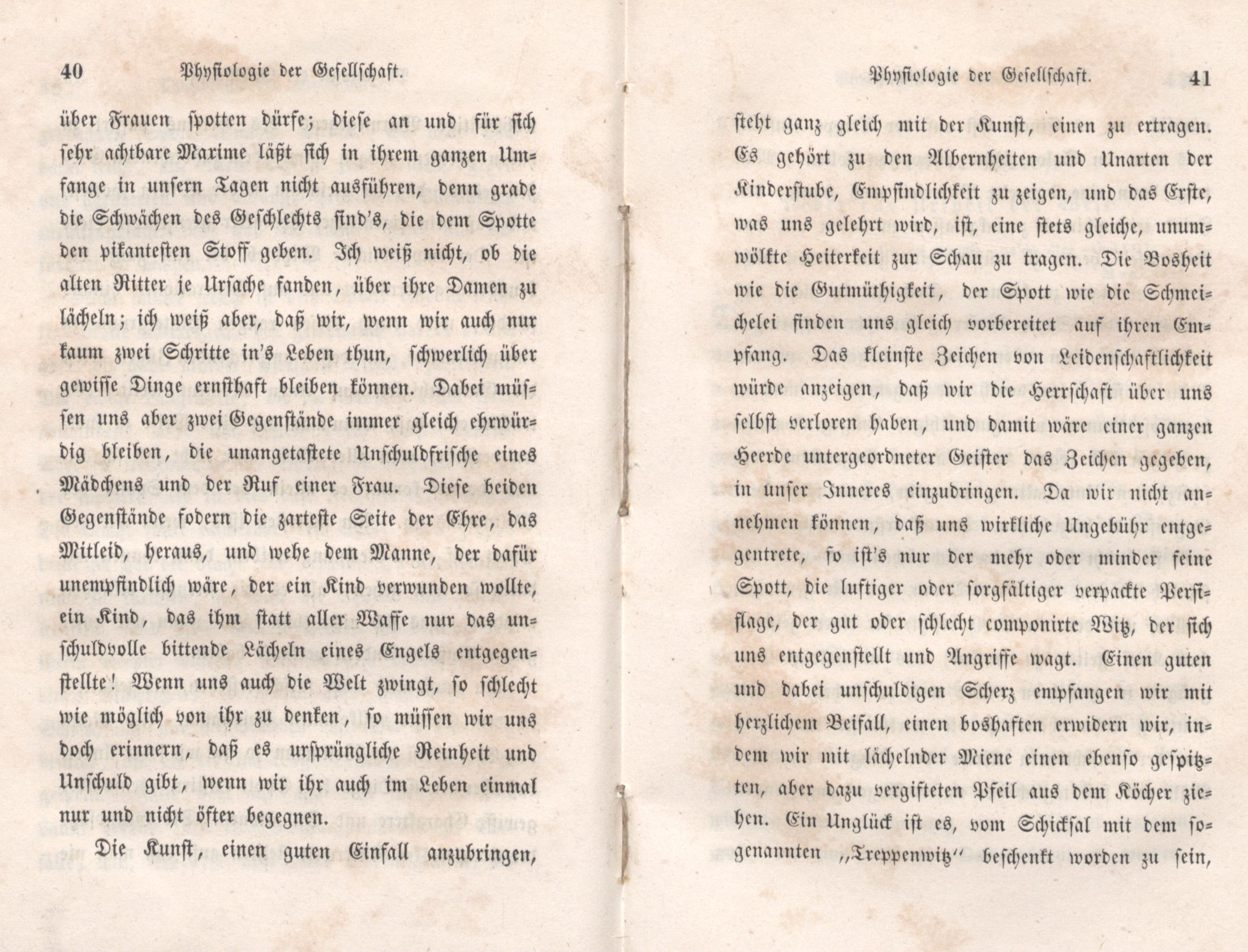 Physiologie der Gesellschaft (1847) | 21. (40-41) Main body of text