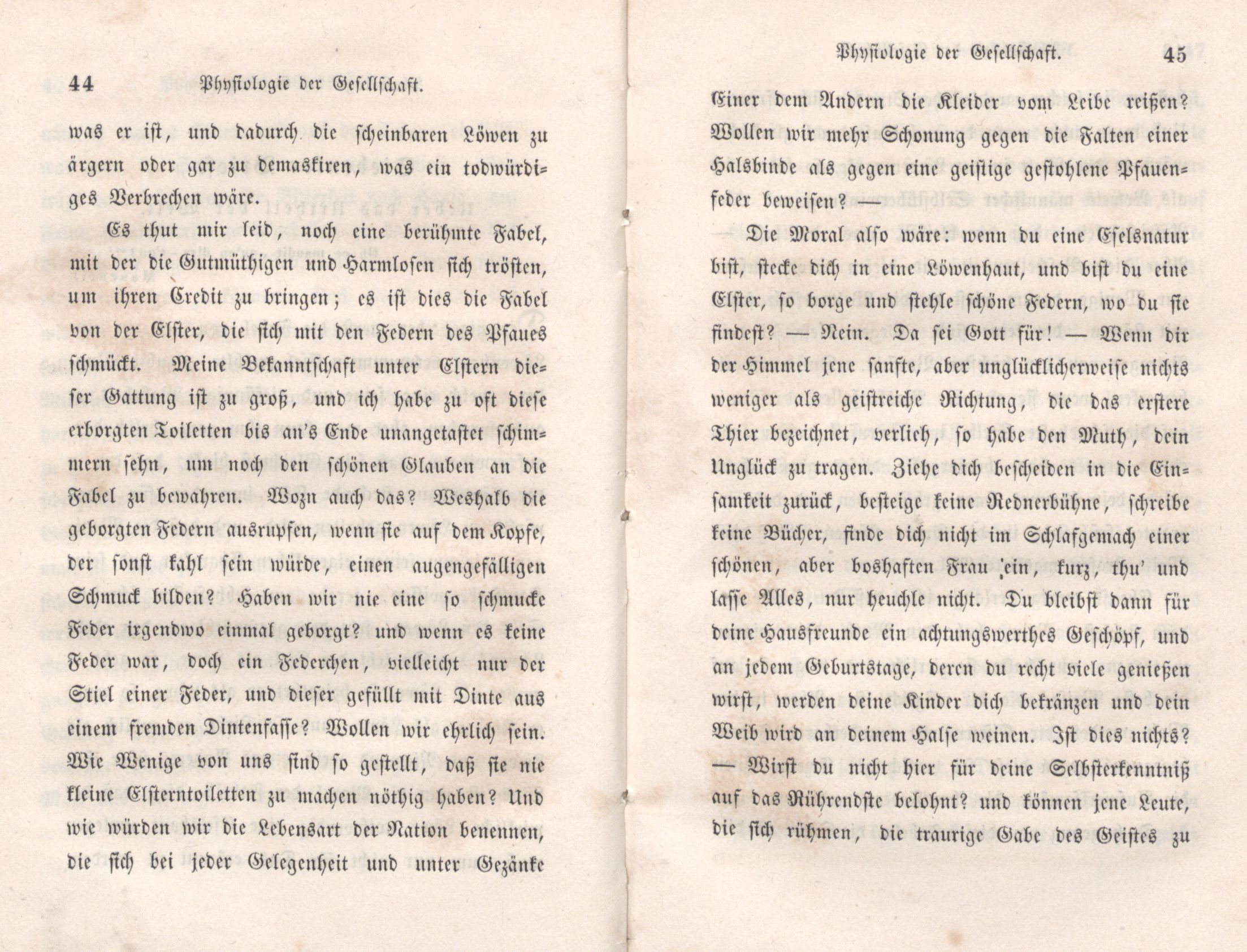 Physiologie der Gesellschaft (1847) | 23. (44-45) Основной текст