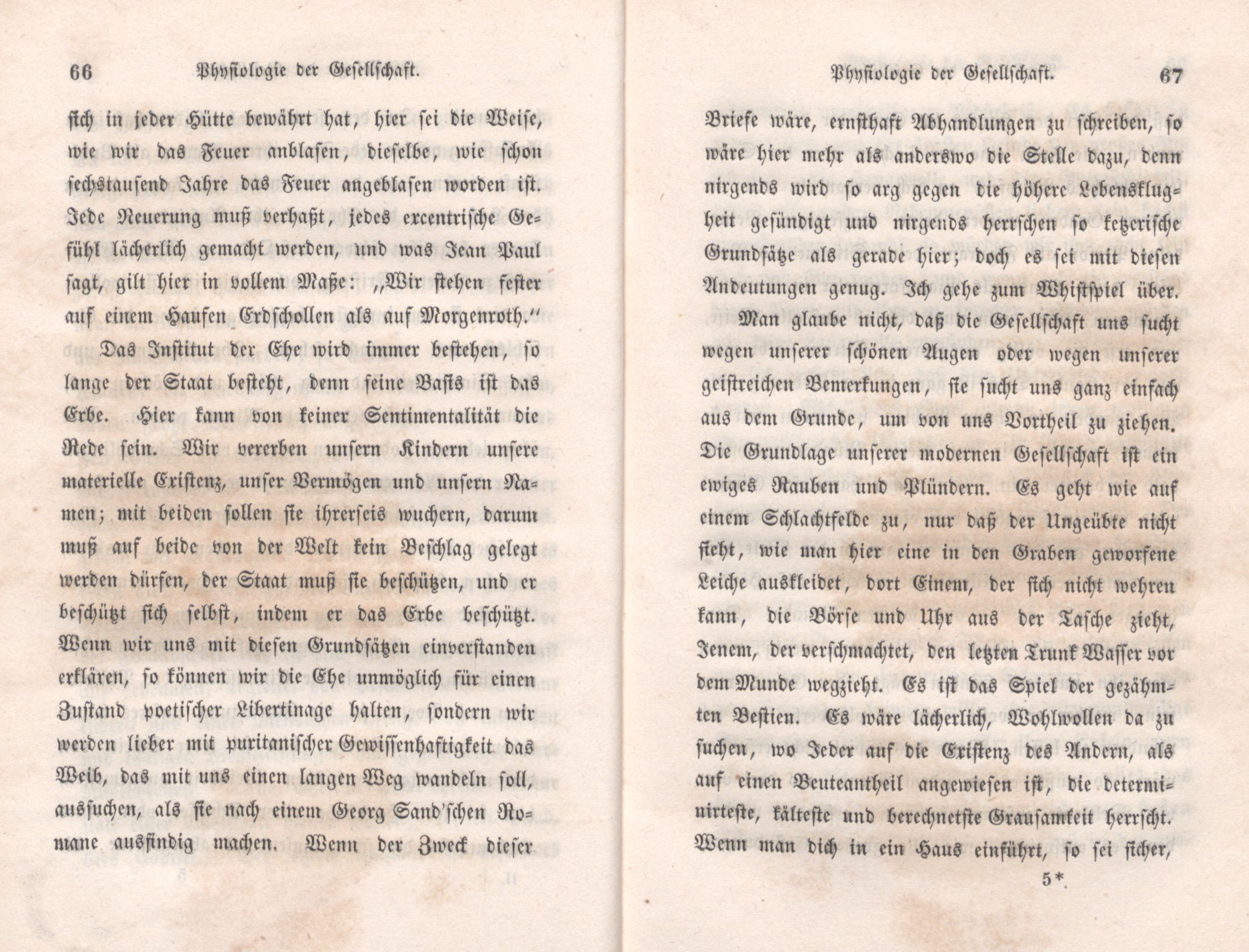 Physiologie der Gesellschaft (1847) | 34. (66-67) Main body of text