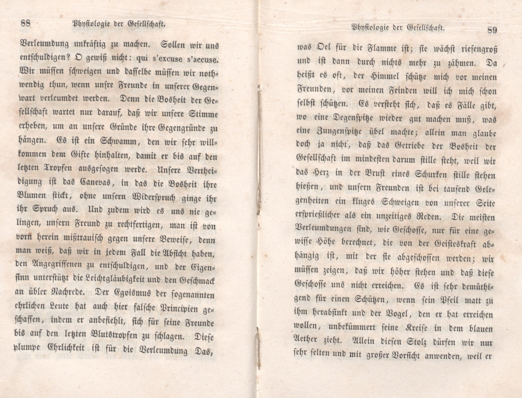 Physiologie der Gesellschaft (1847) | 45. (88-89) Main body of text