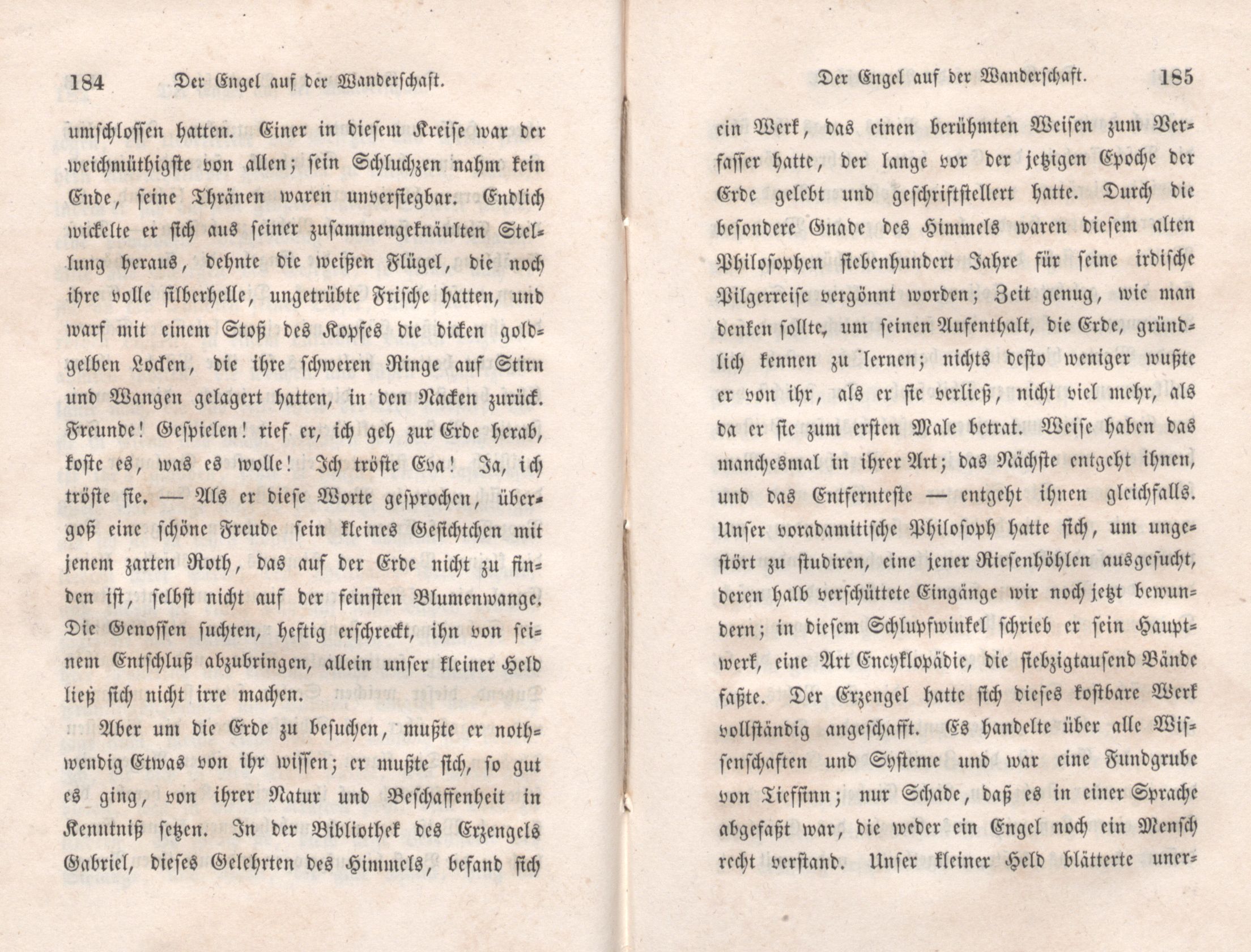 Der Engel auf der Wanderschaft (1847) | 4. (184-185) Põhitekst