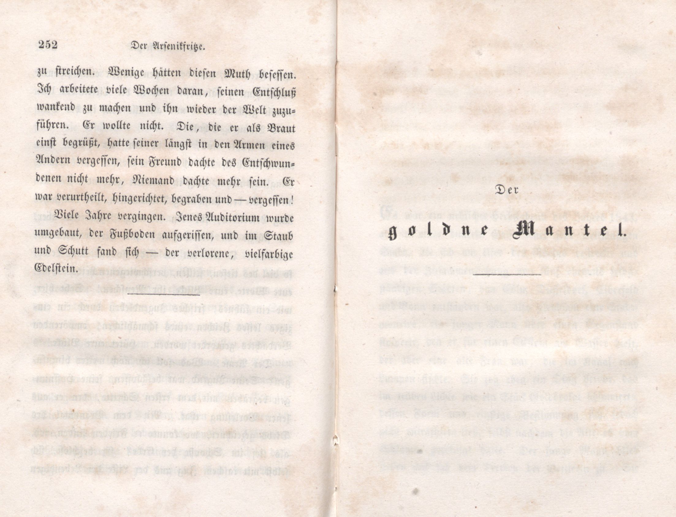 Der goldene Mantel (1847) | 1. (252-253) Haupttext