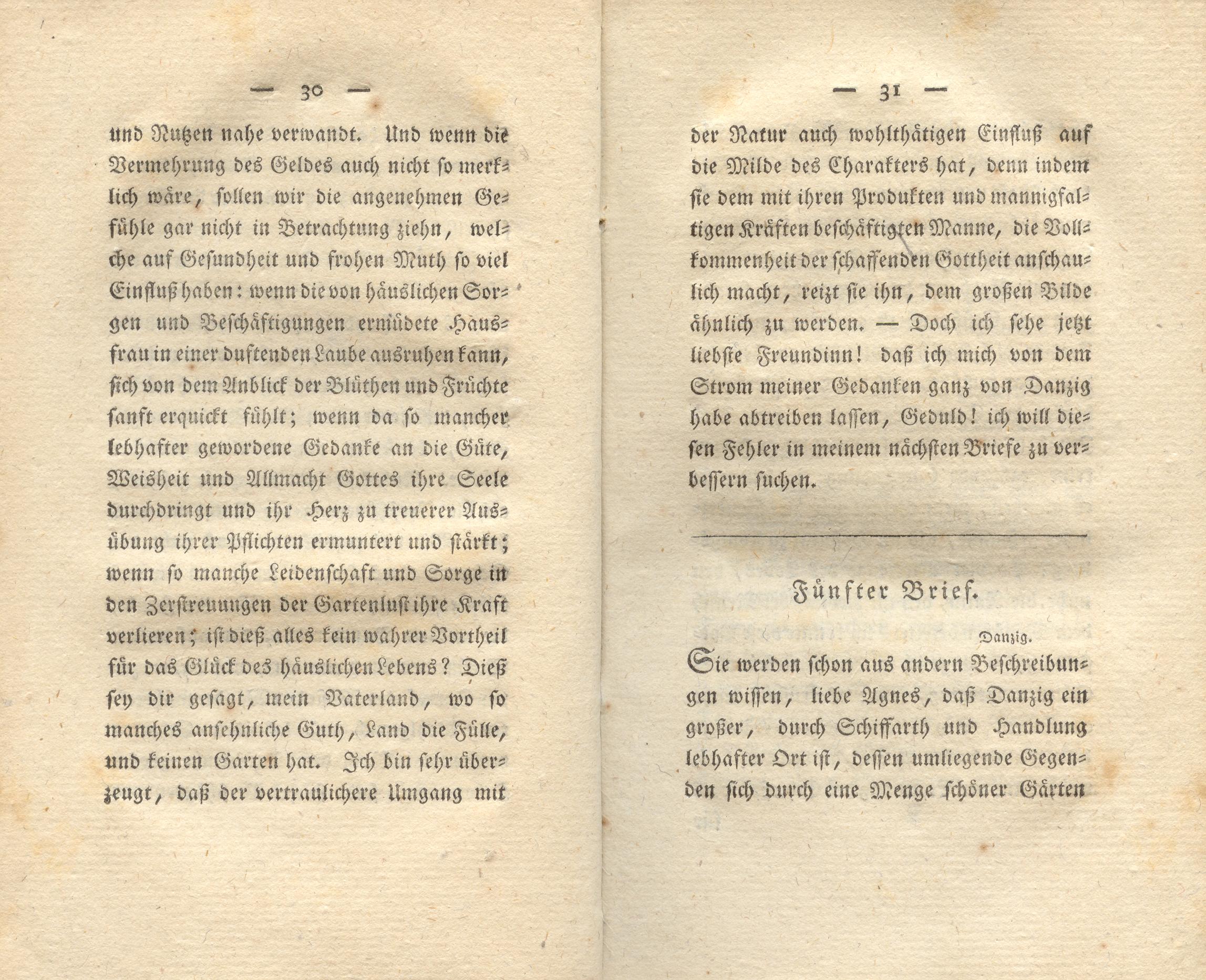 Briefe einer Curländerinn (1791) | 21. (30-31) Основной текст