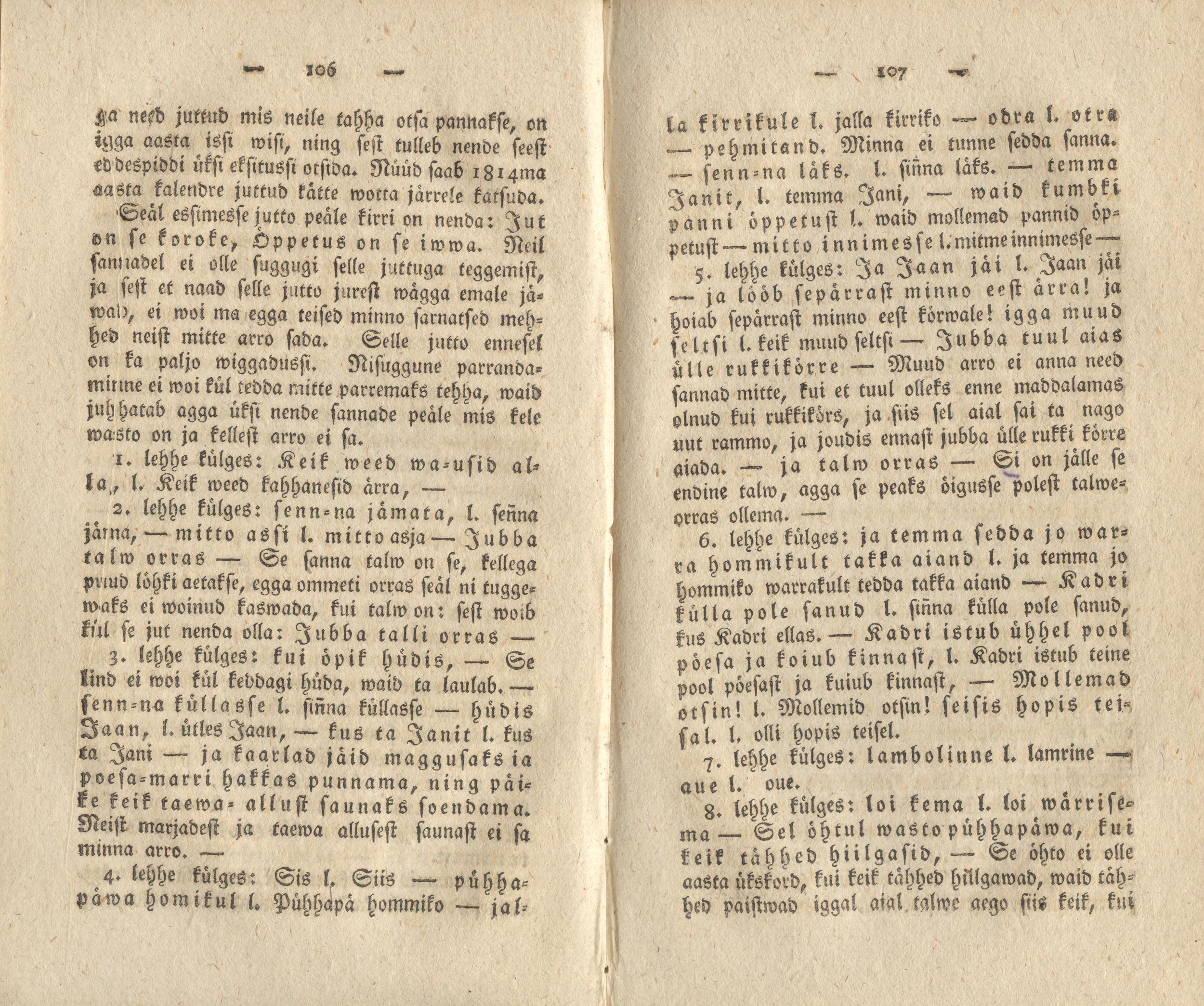 Beiträge [12] (1818) | 54. (106-107) Основной текст