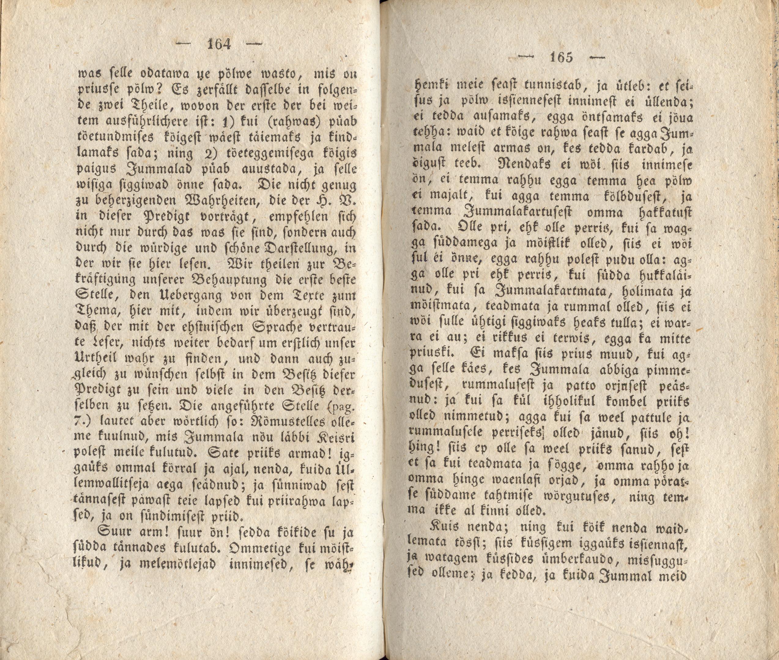 Beiträge [14] (1822) | 92. (164-165) Põhitekst