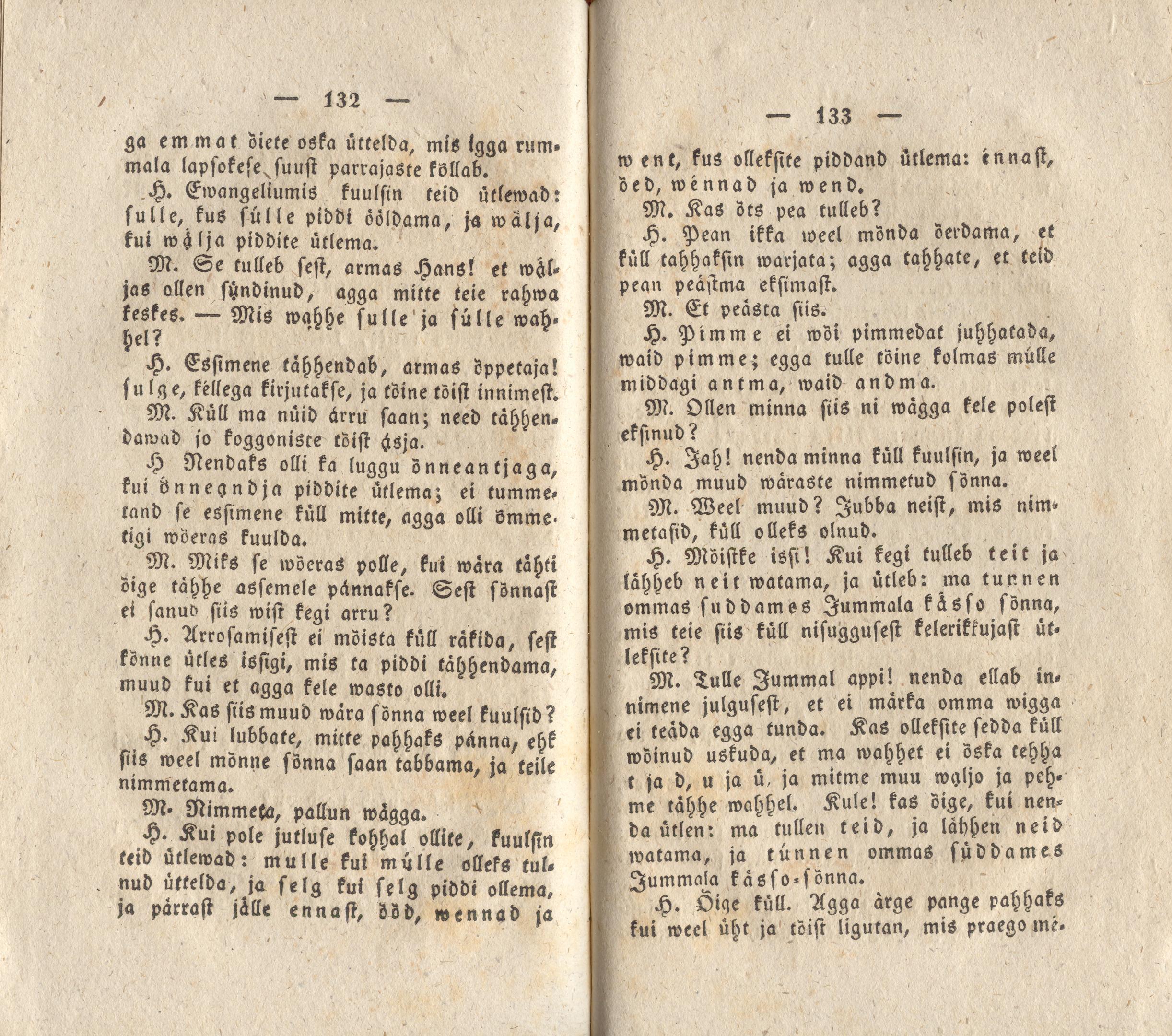 Ein Gespräch (1832) | 2. (132-133) Main body of text