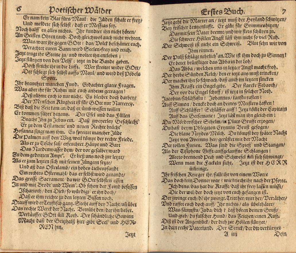 Teütsche Poemata (1642) | 11. (6-7) Haupttext