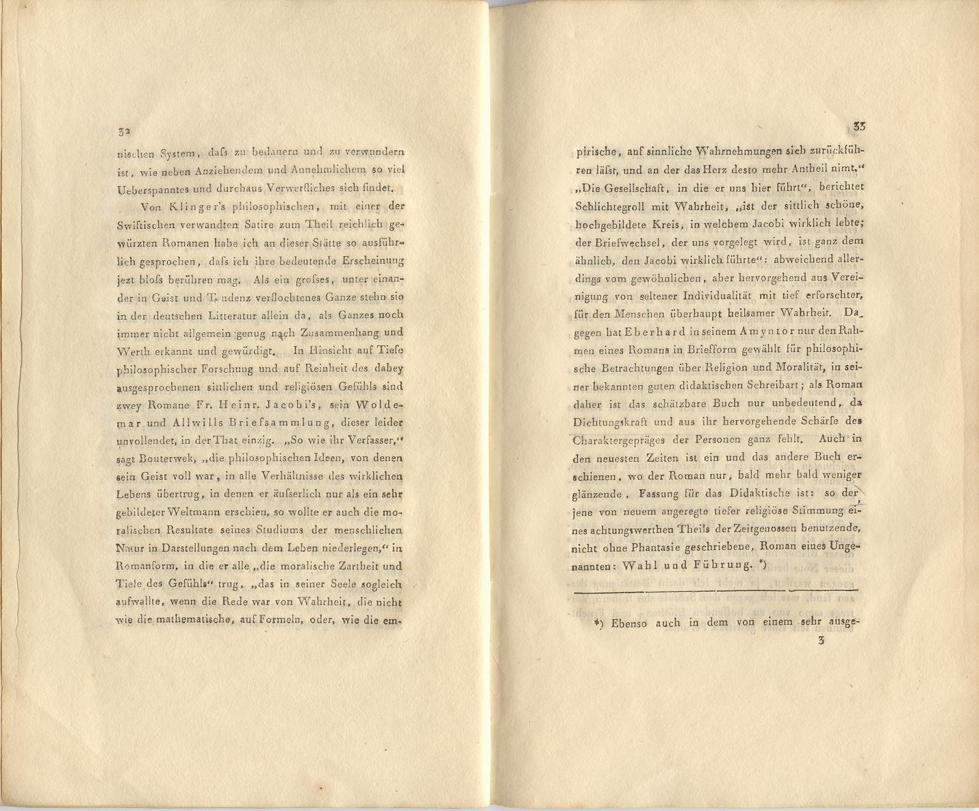 Zur Geschichte des Bildungsromans (1820 ?) | 17. (32-33) Haupttext