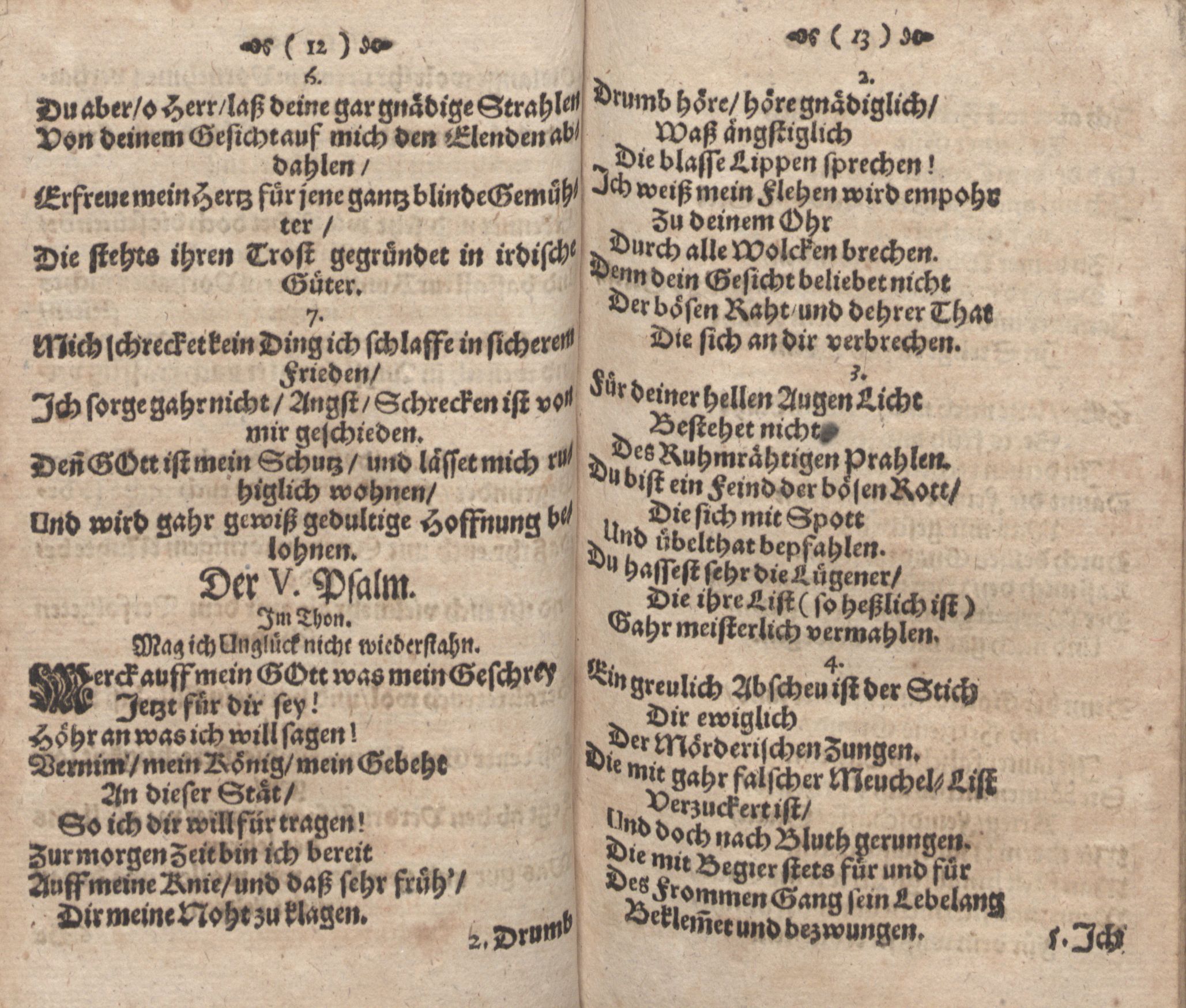 Der Verfolgete, Errettete und Lobsingende David (1686) | 7. (12-13) Haupttext