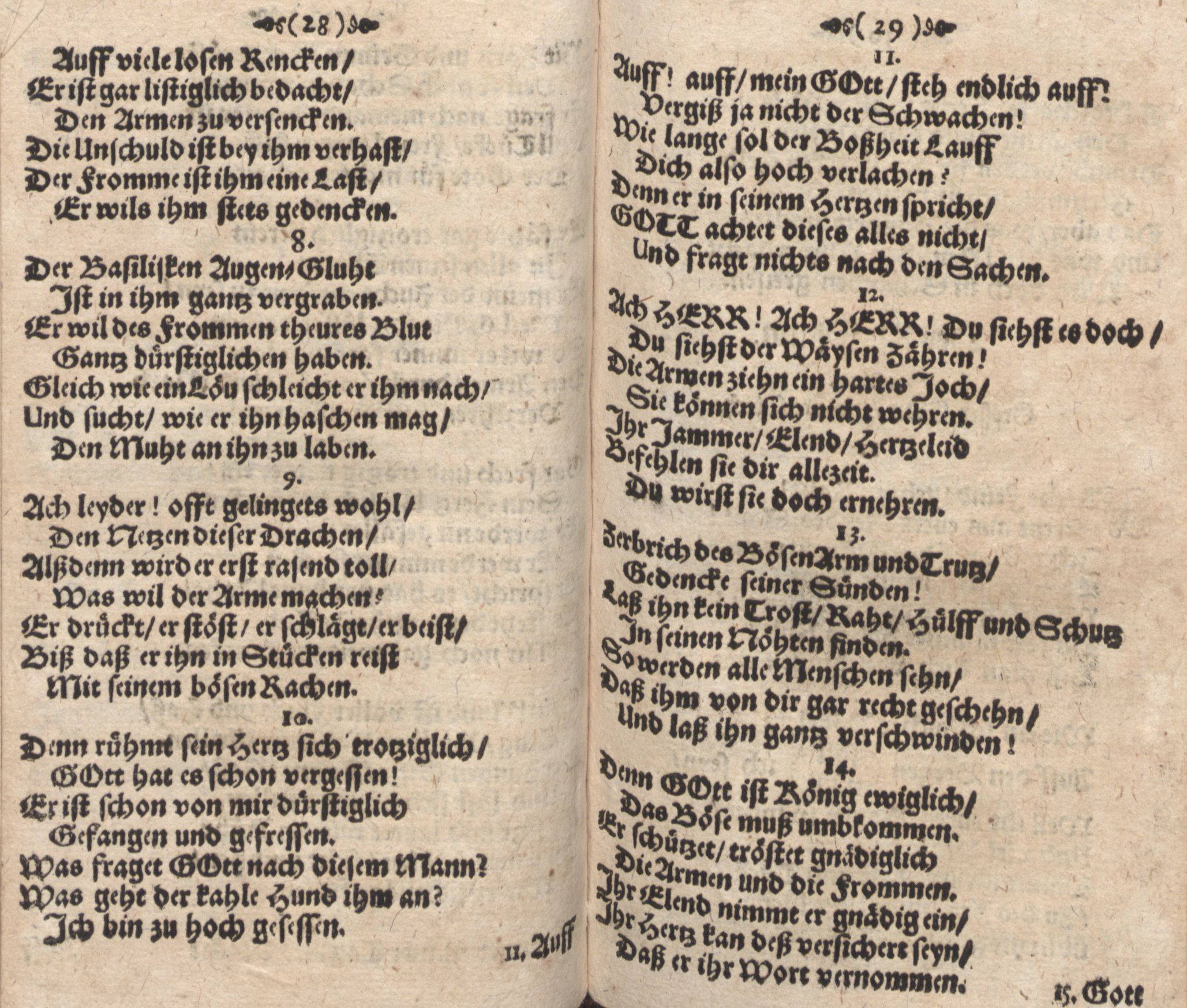 Der Verfolgete, Errettete und Lobsingende David (1686) | 15. (28-29) Main body of text