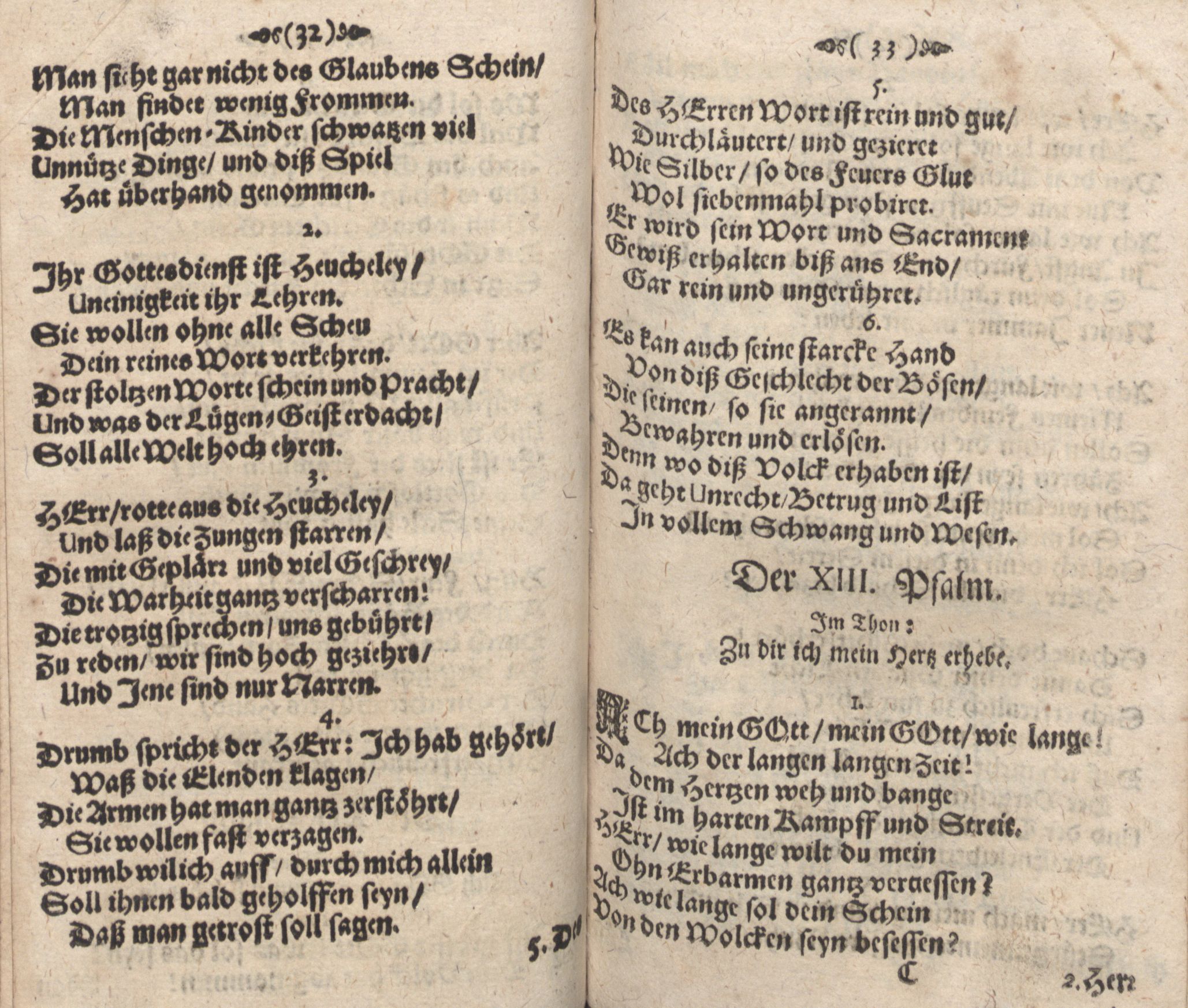 Der 013. Psalm (1686) | 1. (32-33) Haupttext