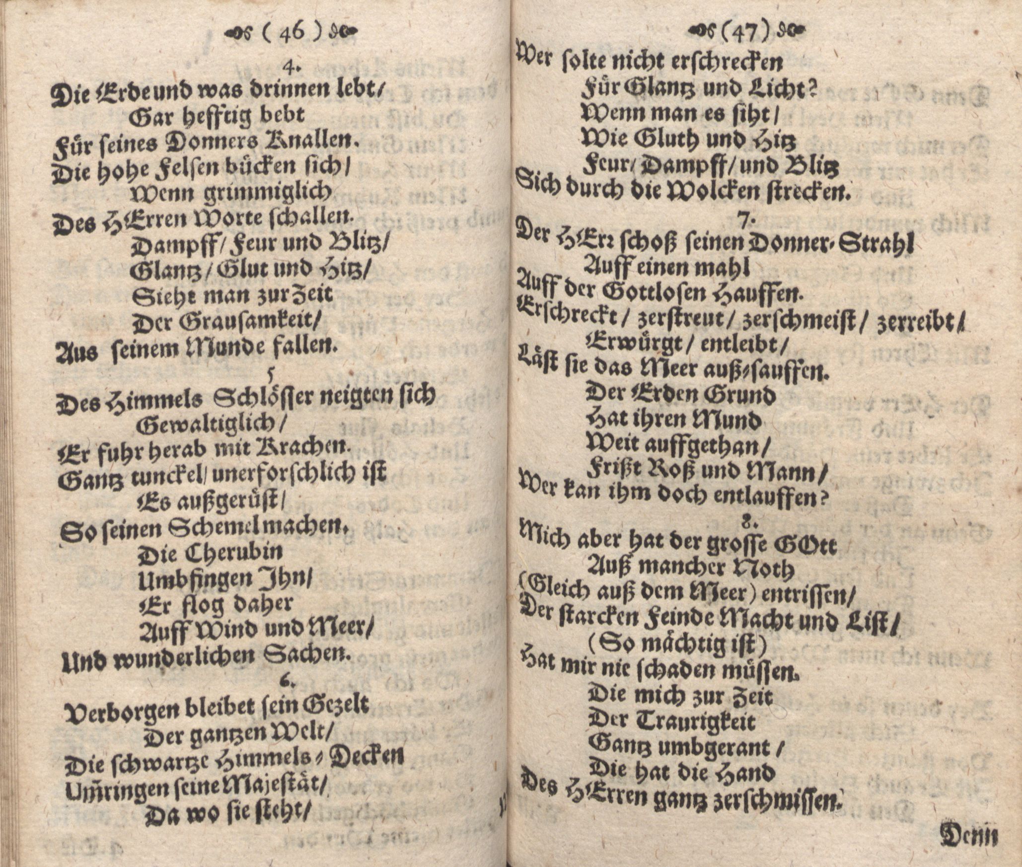 Der Verfolgete, Errettete und Lobsingende David (1686) | 24. (46-47) Haupttext