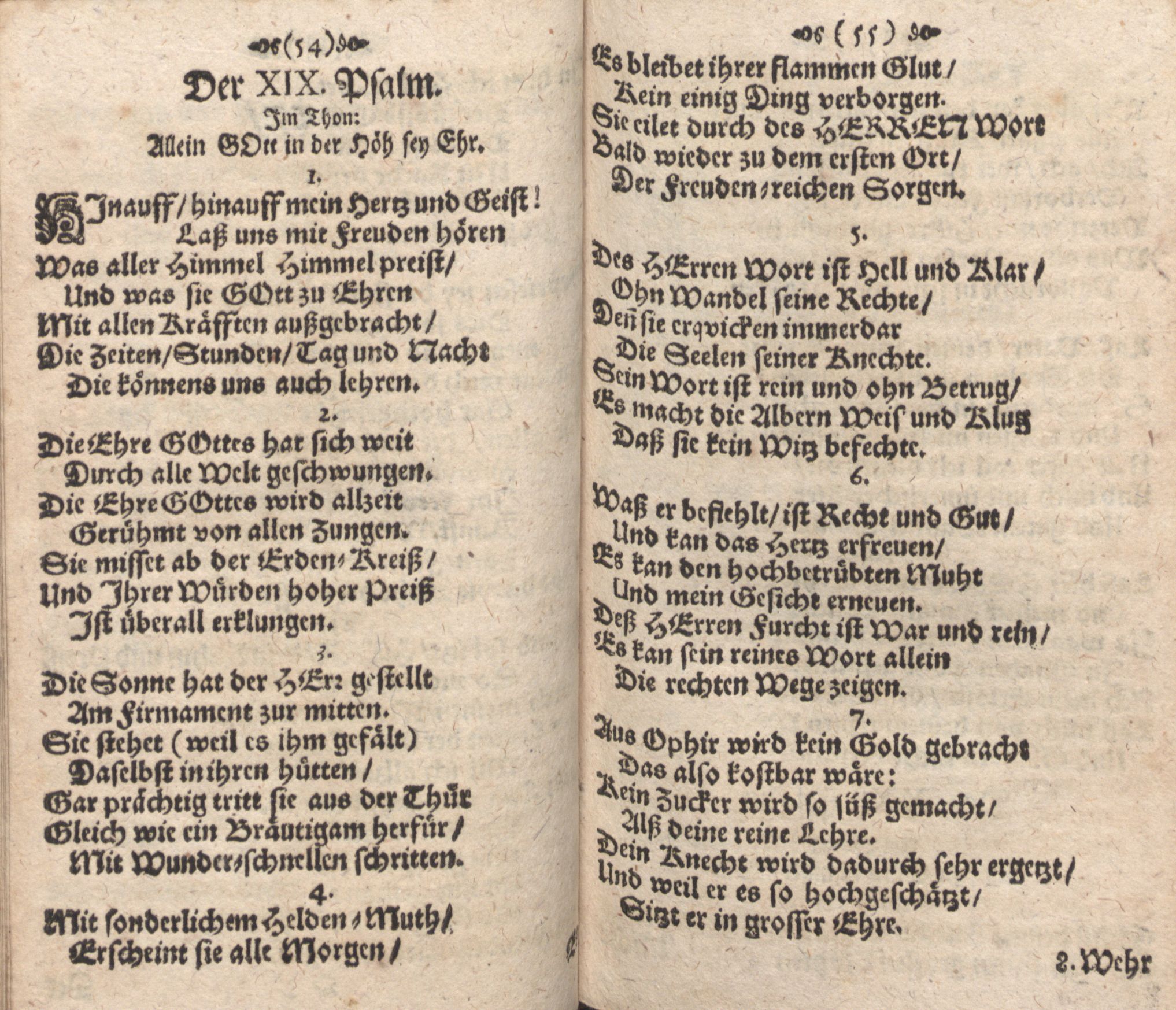 Der Verfolgete, Errettete und Lobsingende David (1686) | 28. (54-55) Haupttext