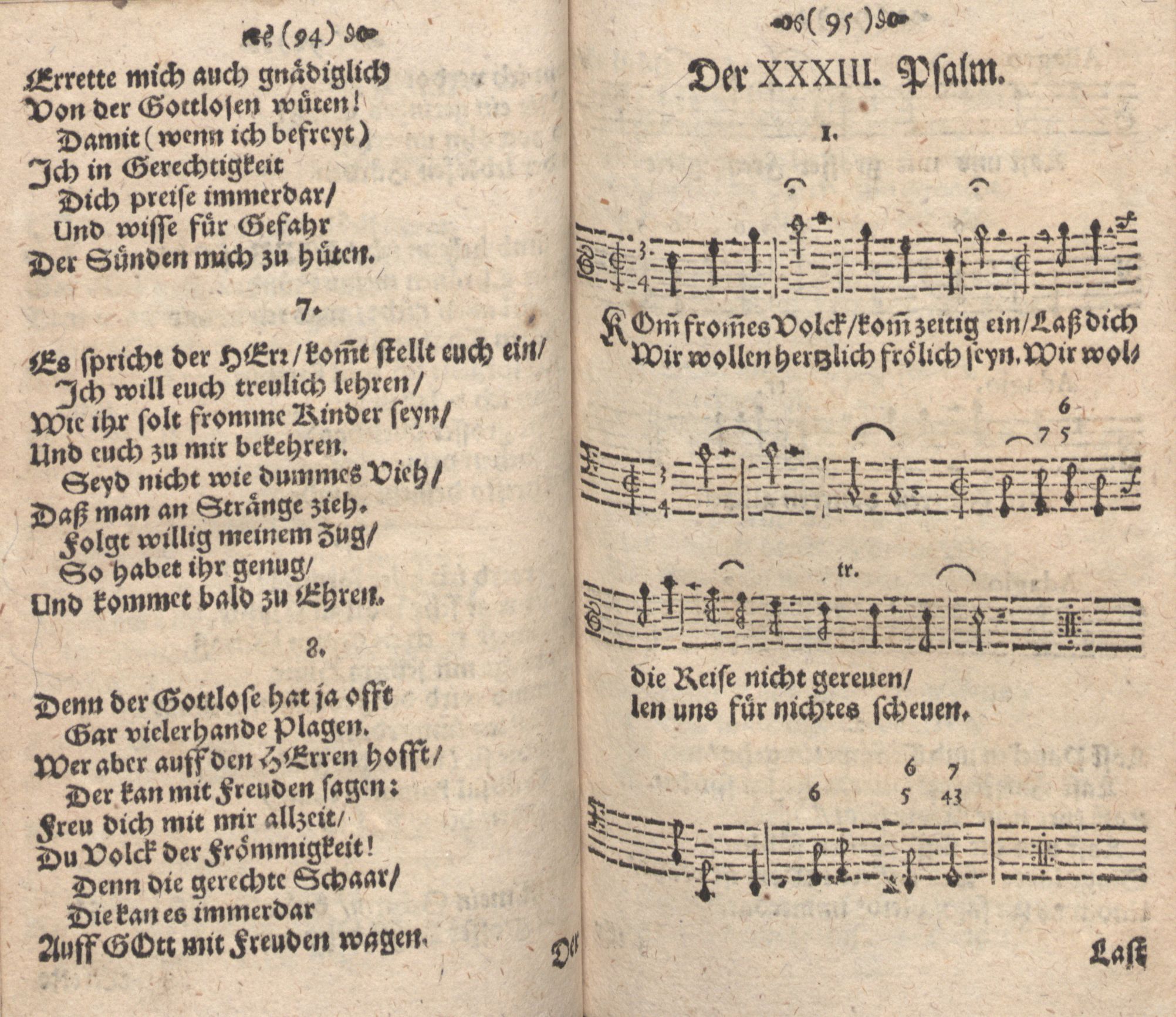 Der 033. Psalm (1686) | 1. (94-95) Haupttext