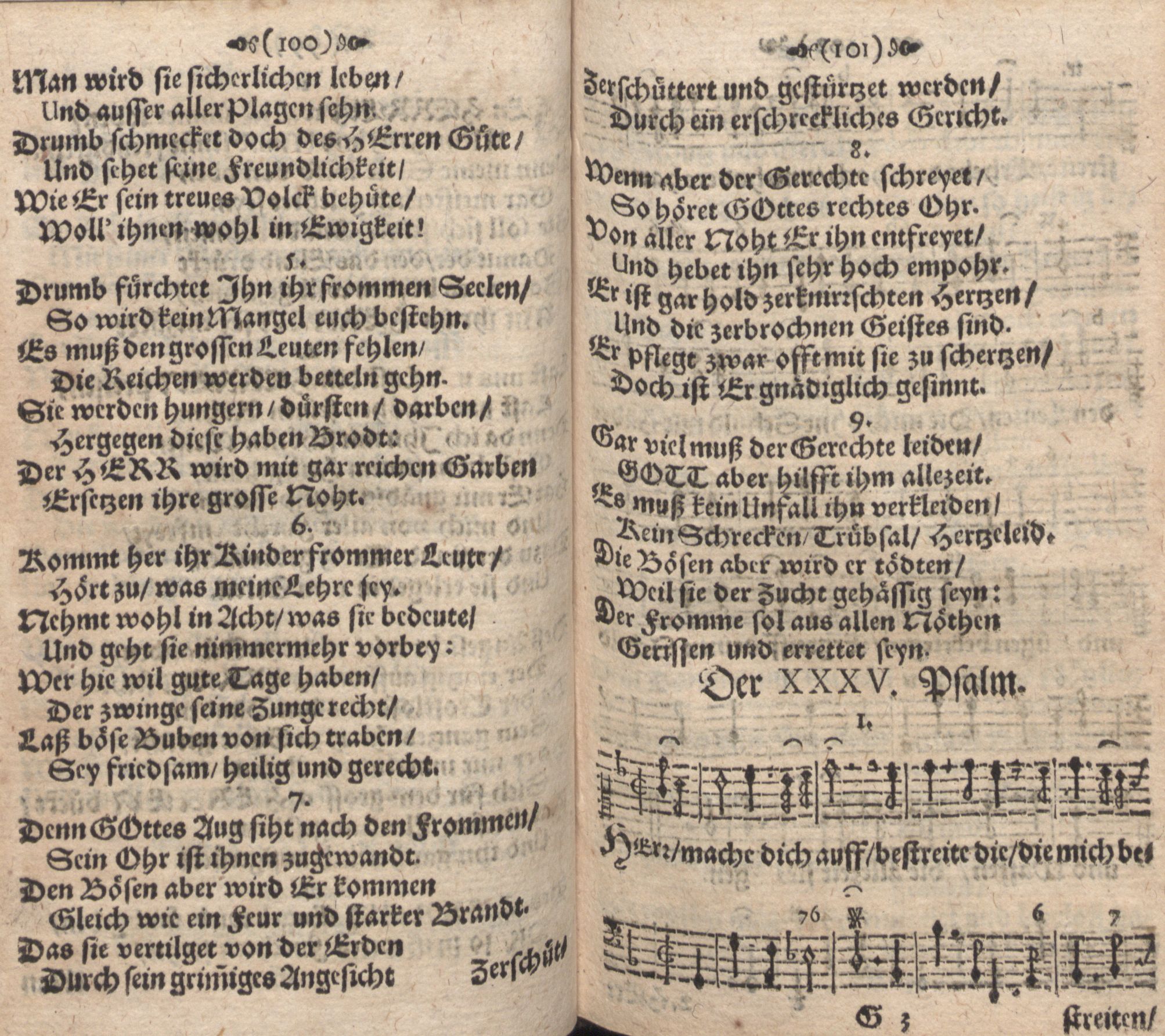 Der 035. Psalm (1686) | 1. (100-101) Haupttext
