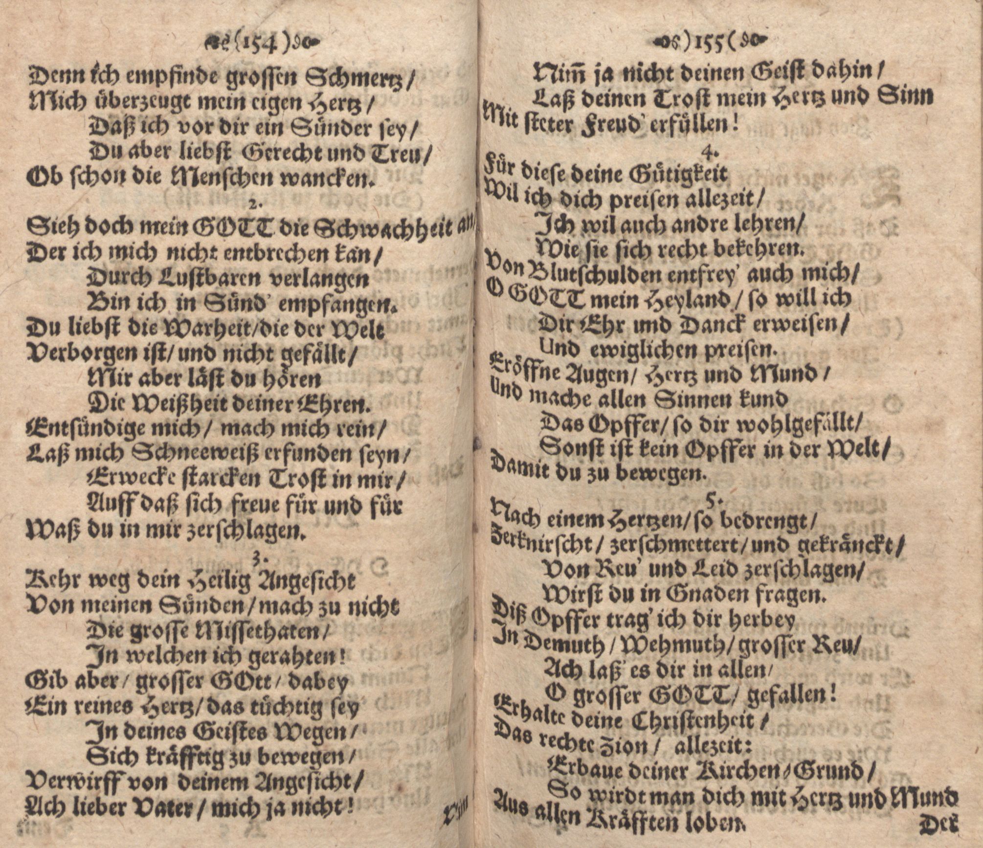 Der Verfolgete, Errettete und Lobsingende David (1686) | 78. (154-155) Haupttext