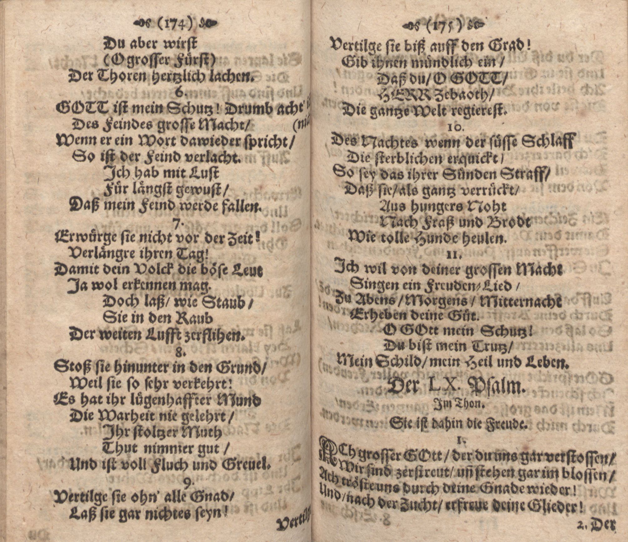 Der Verfolgete, Errettete und Lobsingende David (1686) | 88. (174-175) Haupttext