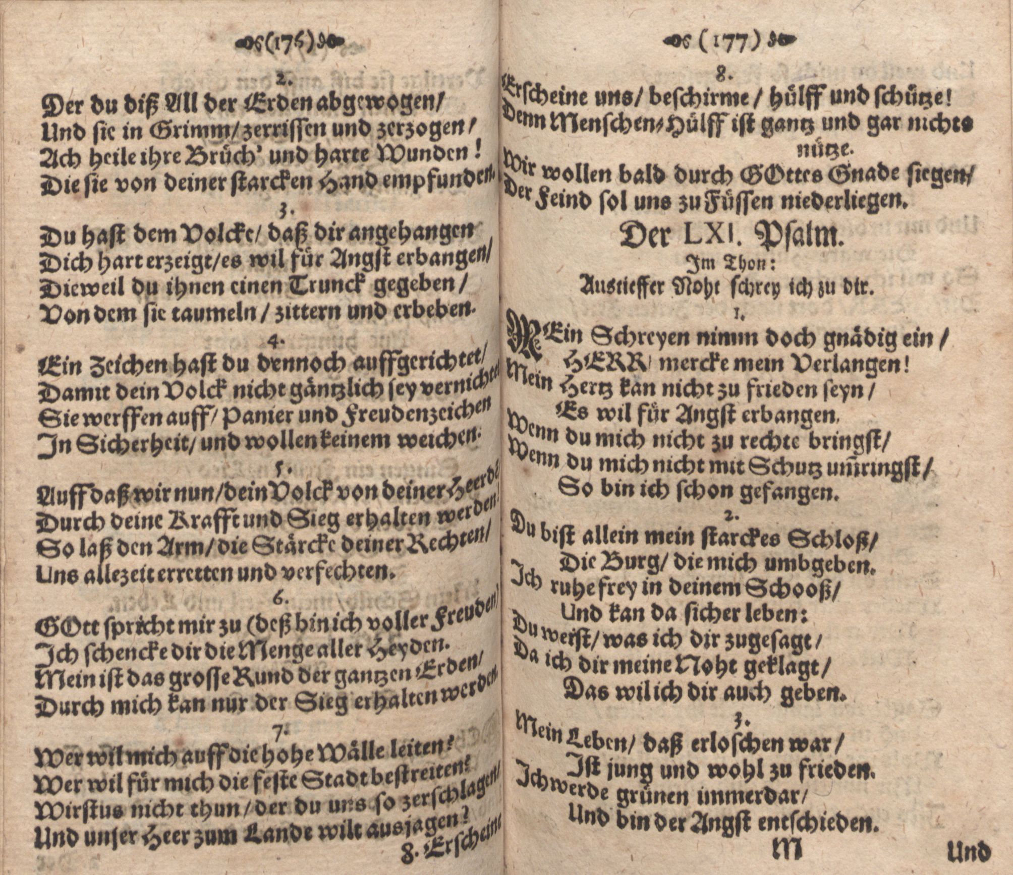Der Verfolgete, Errettete und Lobsingende David (1686) | 89. (176-177) Põhitekst