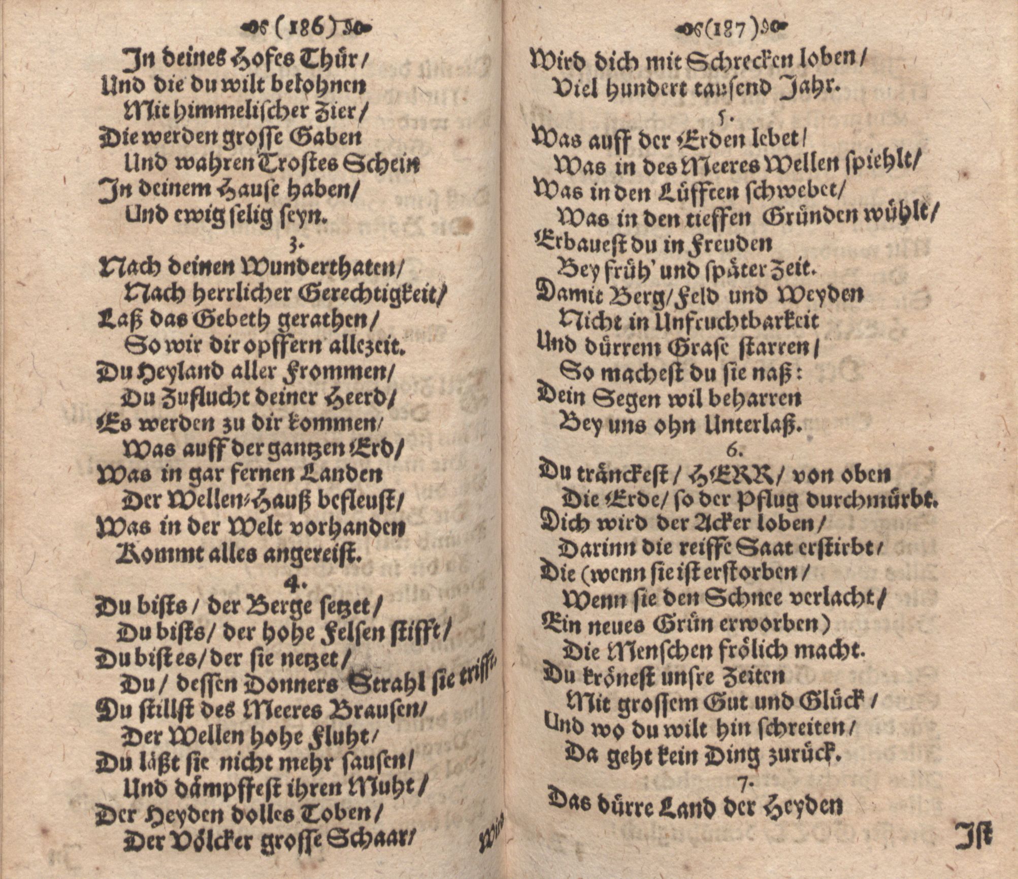 Der Verfolgete, Errettete und Lobsingende David (1686) | 94. (186-187) Основной текст