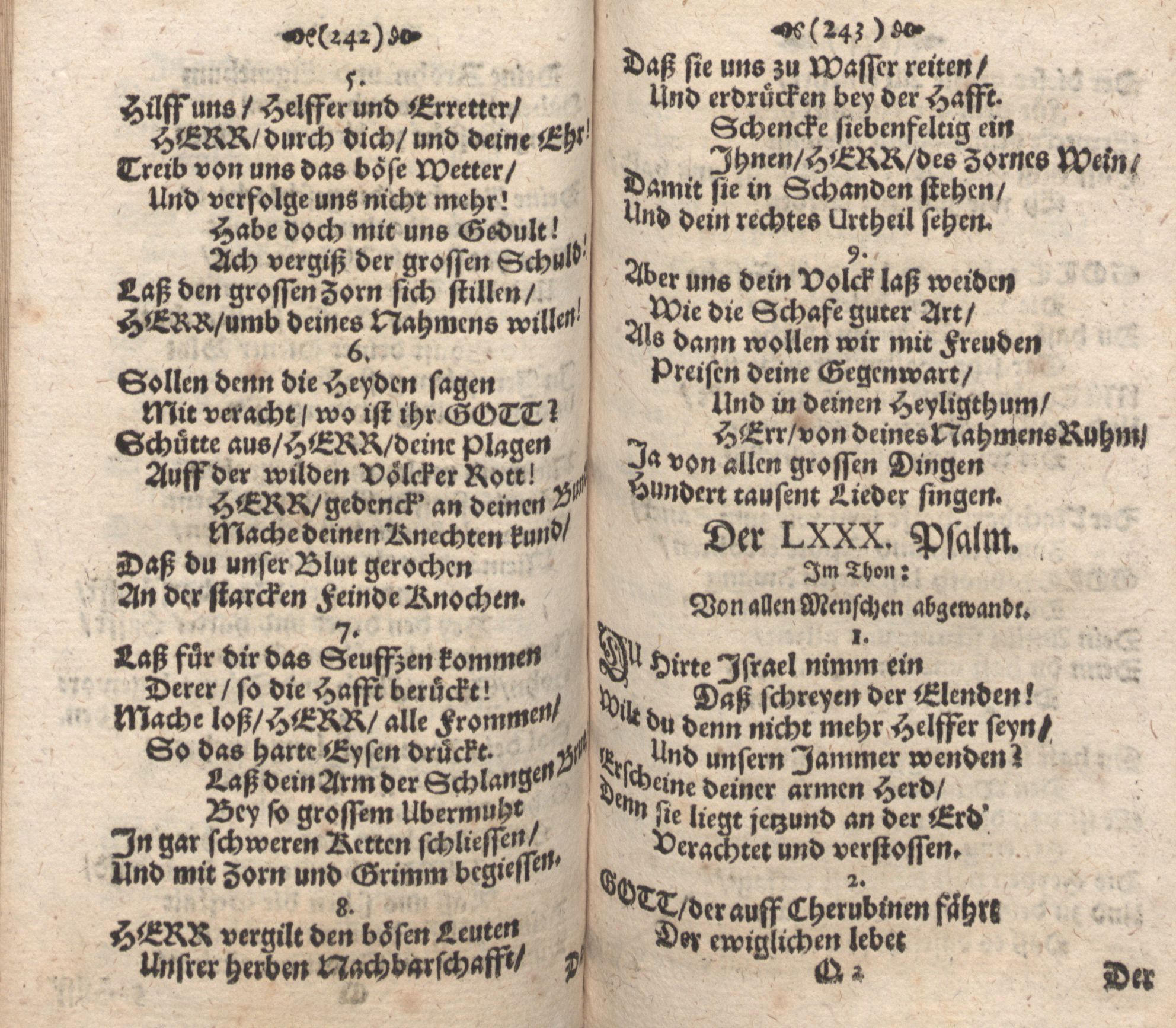 Der 080. Psalm (1686) | 1. (242-243) Haupttext