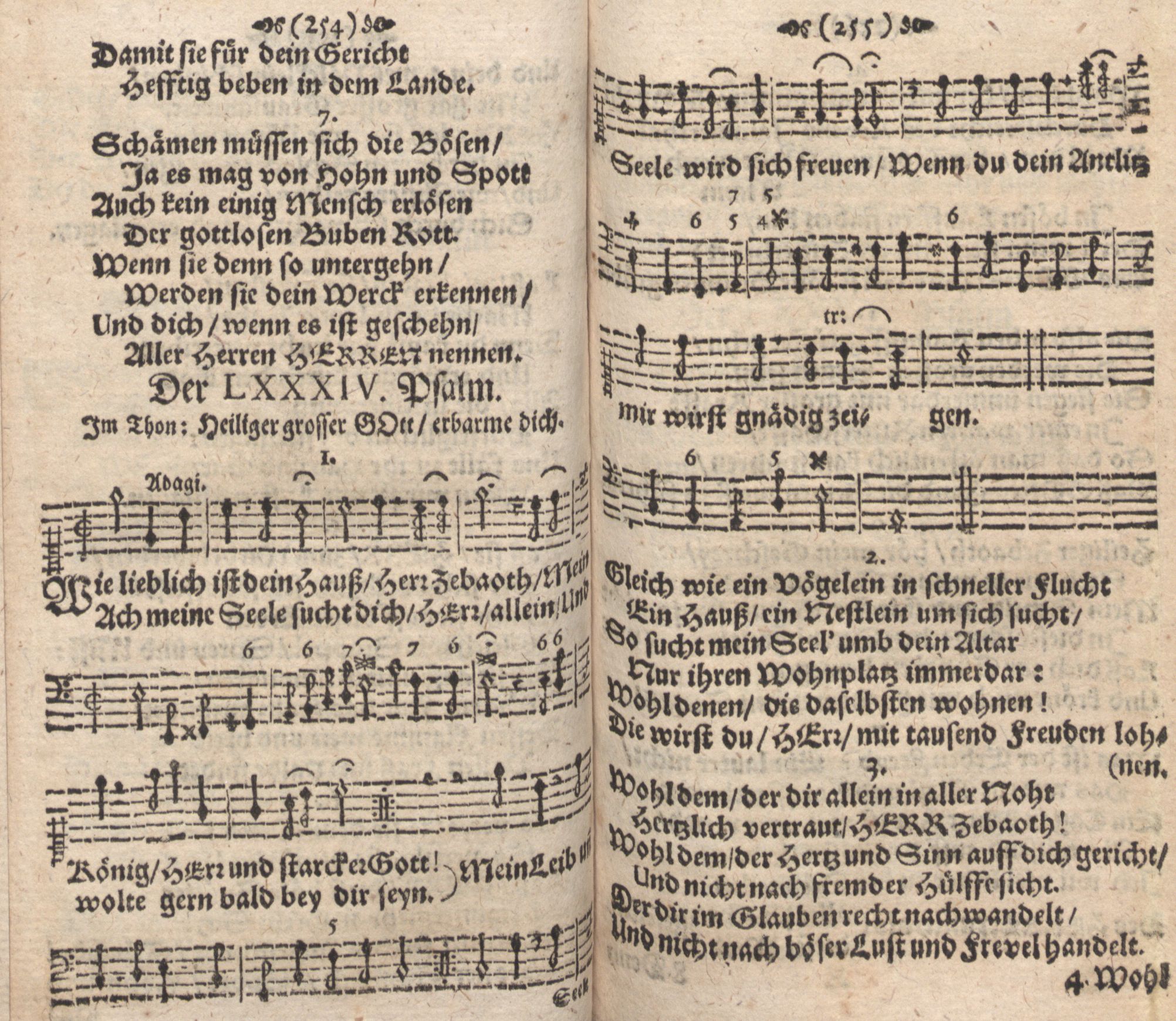Der 084. Psalm (1686) | 1. (254-255) Haupttext