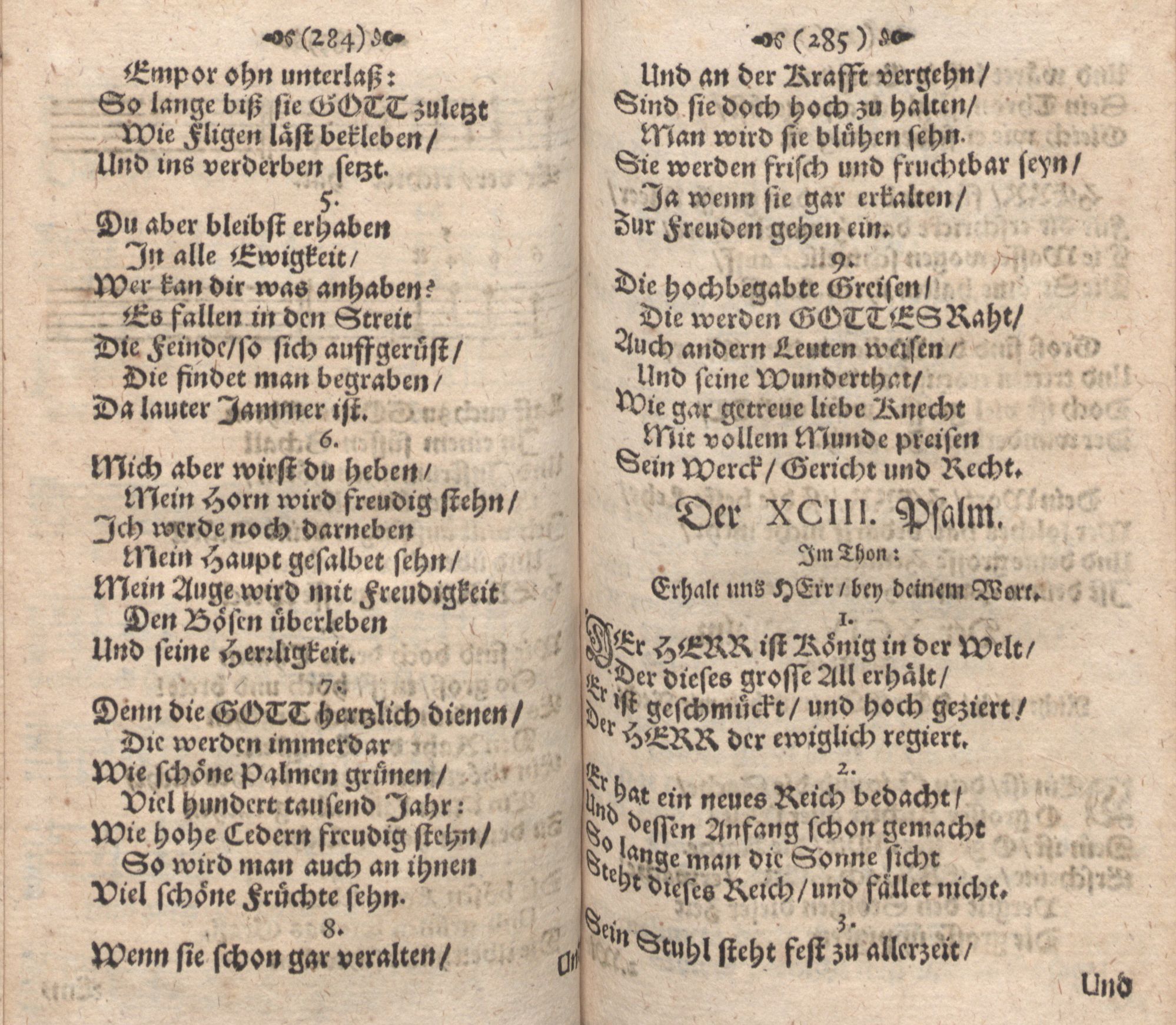 Der 093. Psalm (1686) | 1. (284-285) Haupttext
