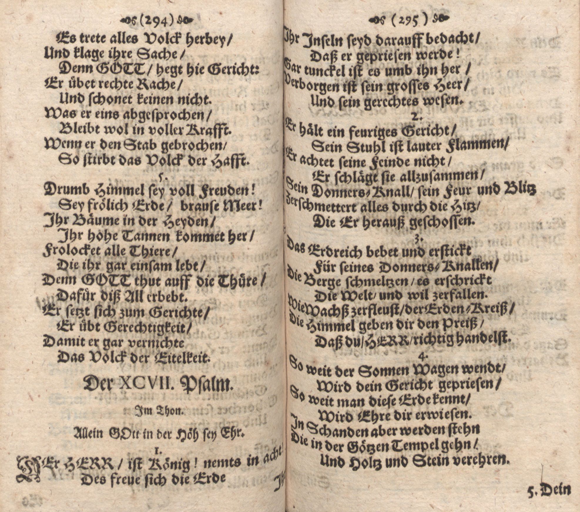Der 097. Psalm (1686) | 1. (294-295) Haupttext